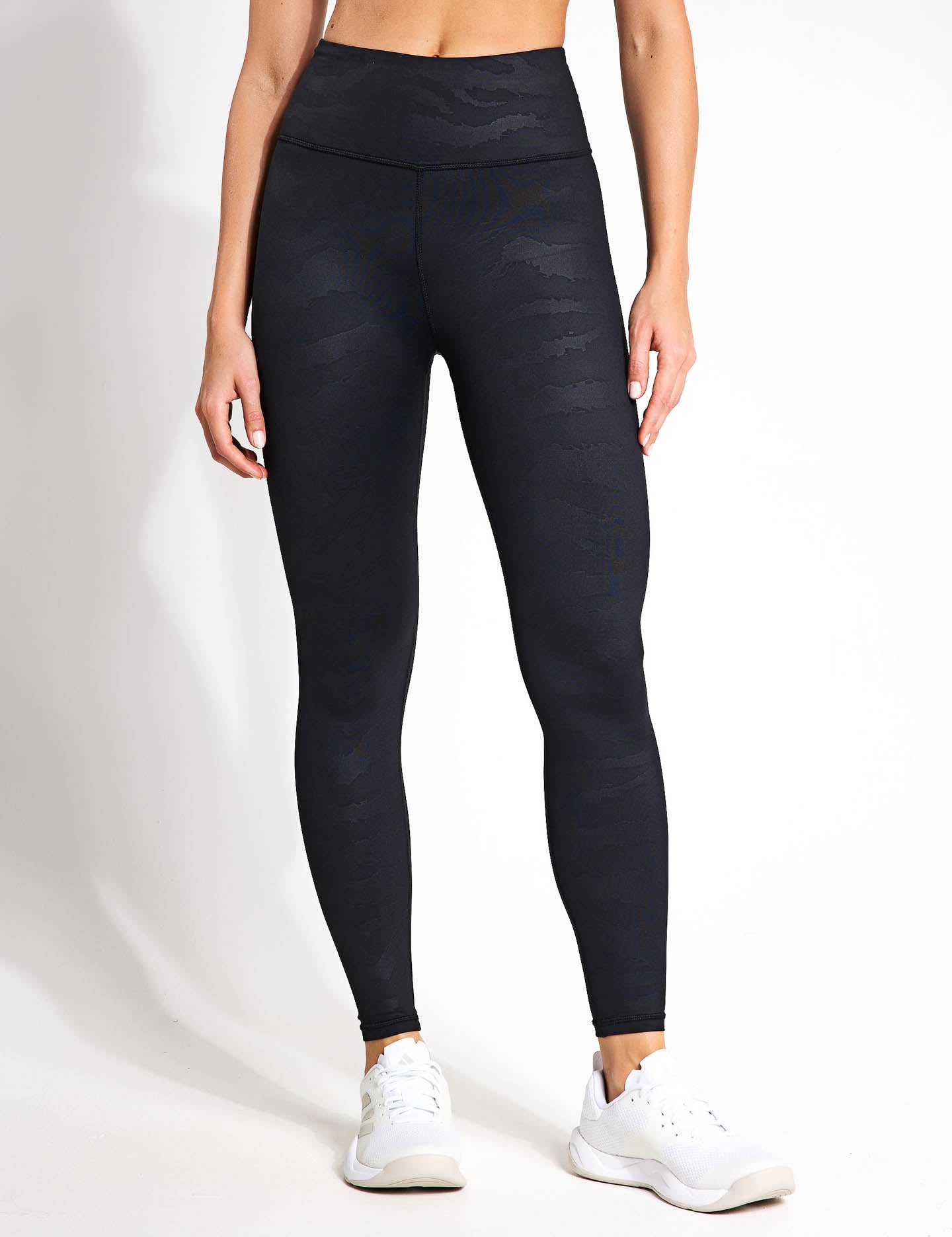 Ariana High Waist Leggings - Black Tiger Print Yoga Pants for Women, Gym Workout & Running