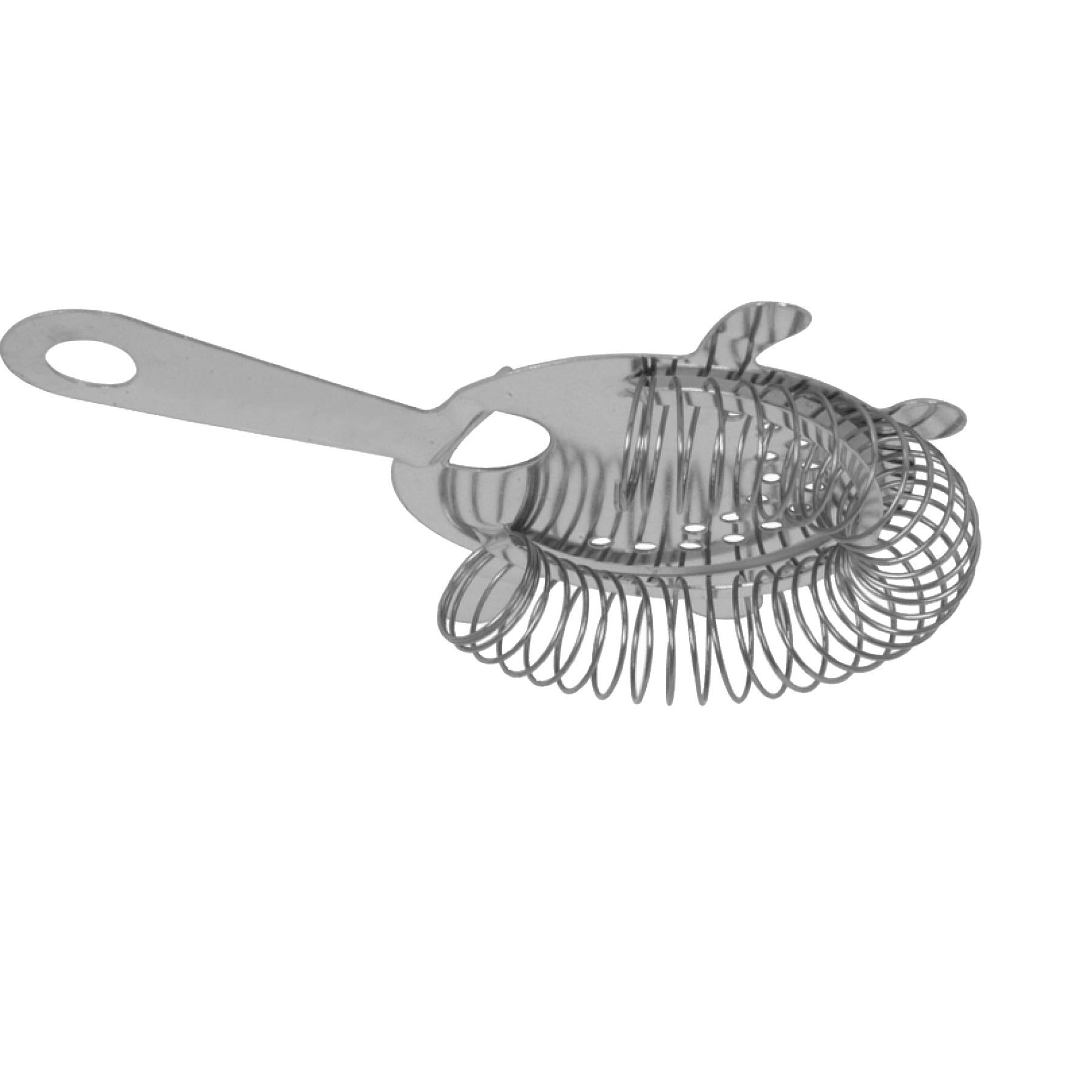 Thunder Group Stainless Steel Bar Strainer - Commercial Grade Kitchen Tool for Restaurants, Bars & Home Use - Perfect for Straining Pasta, Vegetables & Cocktails
