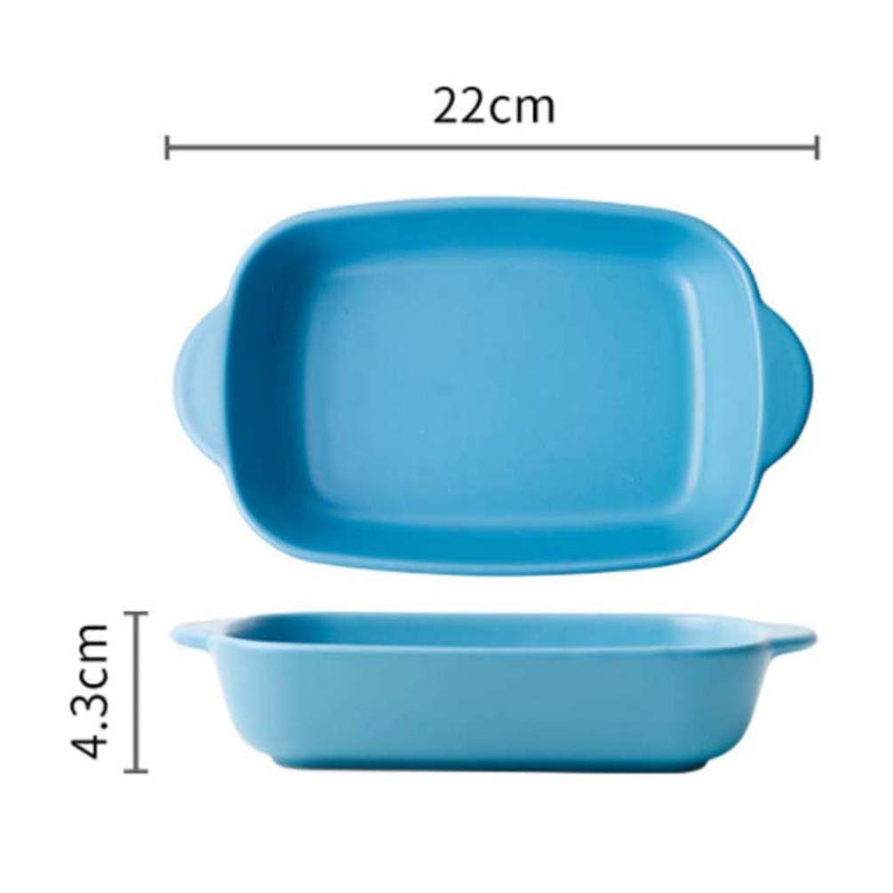 1pc High Temperature Ceramic Baking Pan with Handles - Non-Stick Cheese Cake Tart Bread Bakeware for Oven, Perfect for Baking, Roasting & Serving Dishes