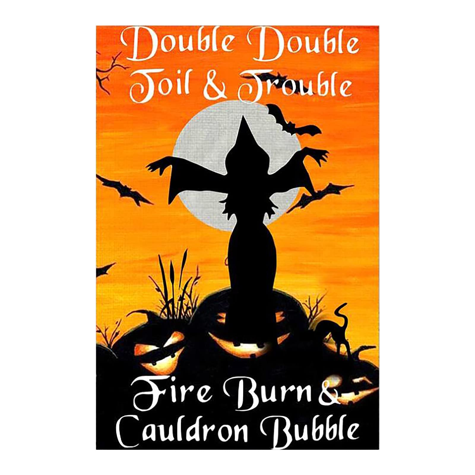 2 Pack Halloween Iron Signs - Rustic Metal Decor for Garden, Yard, and Outdoor Halloween Party Decorations - Perfect for Spooky Seasonal Home and Patio Display