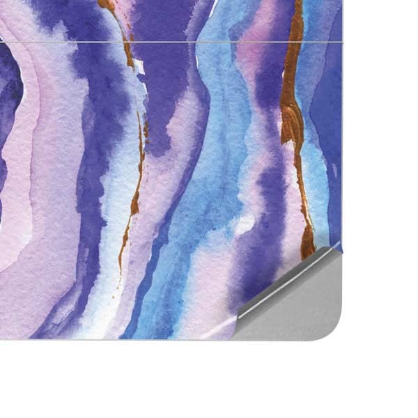 Premium Laptop Skin Decal for Microsoft Surface Laptop Studio - Blue Violet Watercolor Geode Design | Protective Vinyl Sticker | Perfect for Office, School & Travel Use