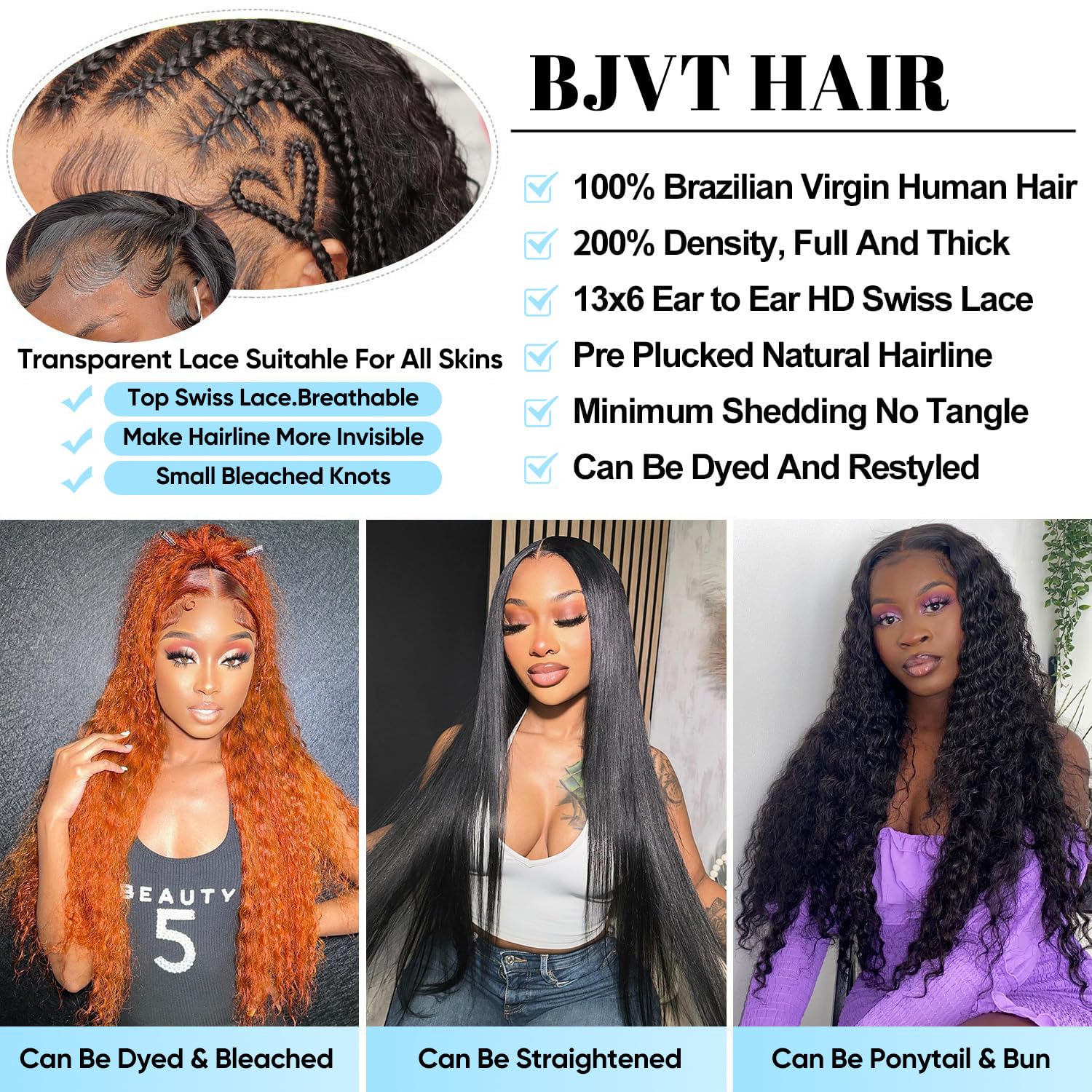 30 Inch 13x6 Lace Front Wigs Human Hair - 200% Density Deep Wave Glueless Wig with Pre-Plucked Hairline | Natural Looking Curly Human Hair Wigs for Women | Perfect for Daily Wear, Cosplay & Special Occasions