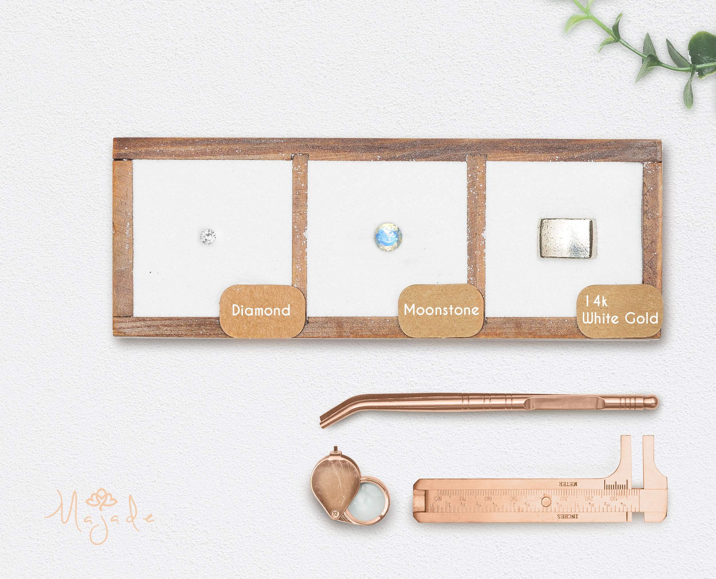 Rainbow Moonstone Diamond Necklace Pendant - Dainty Layering Chain Necklace - June Birthstone Jewelry - Minimalist Small Gold Necklace for Women - Perfect for Everyday Wear, Gift Giving & Special Occasions