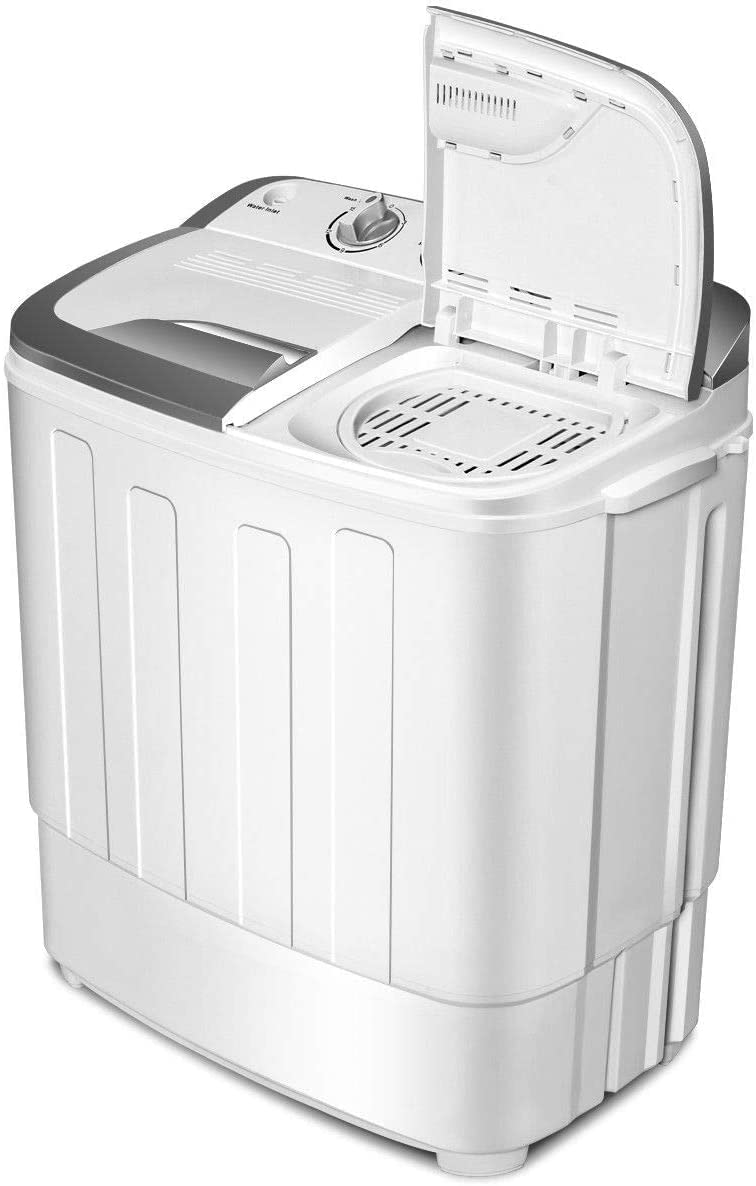 FUTADA Washing Machine - Compact Laundry Machine for Small Spaces, Gray | Portable Washer for Apartments, RVs & Dorm Rooms