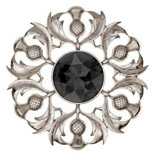 Scottish Thistle Plaid Brooch Pin - Vintage Celtic Jewelry for Women - Perfect for Tartan Day, Highland Outfits & Scottish Heritage Events