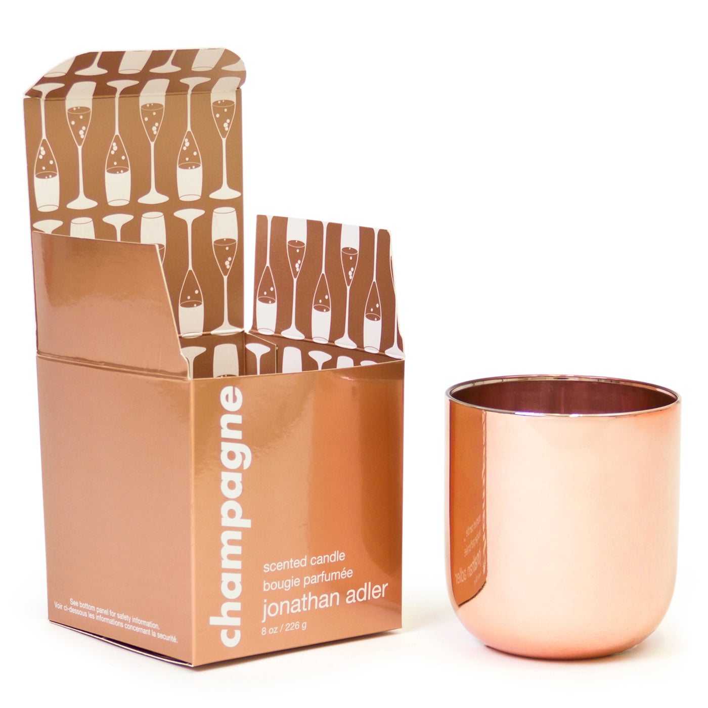Elegant Pop Champagne Scented Candle - Romantic Soy Wax Candle for Weddings, Anniversaries & Home Decor
