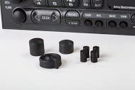 Chevy & GM Radio Control Knob Replacement Set - 7-Piece Kit for Select GM Vehicles | Volume, Power, SCV, Tune, Fade, Balance, Bass & Treble Knobs | Fix Broken Radio Controls - Perfect for Chevy Silverado, Tahoe, Suburban & More | Easy DIY Installation for Home Mechanics