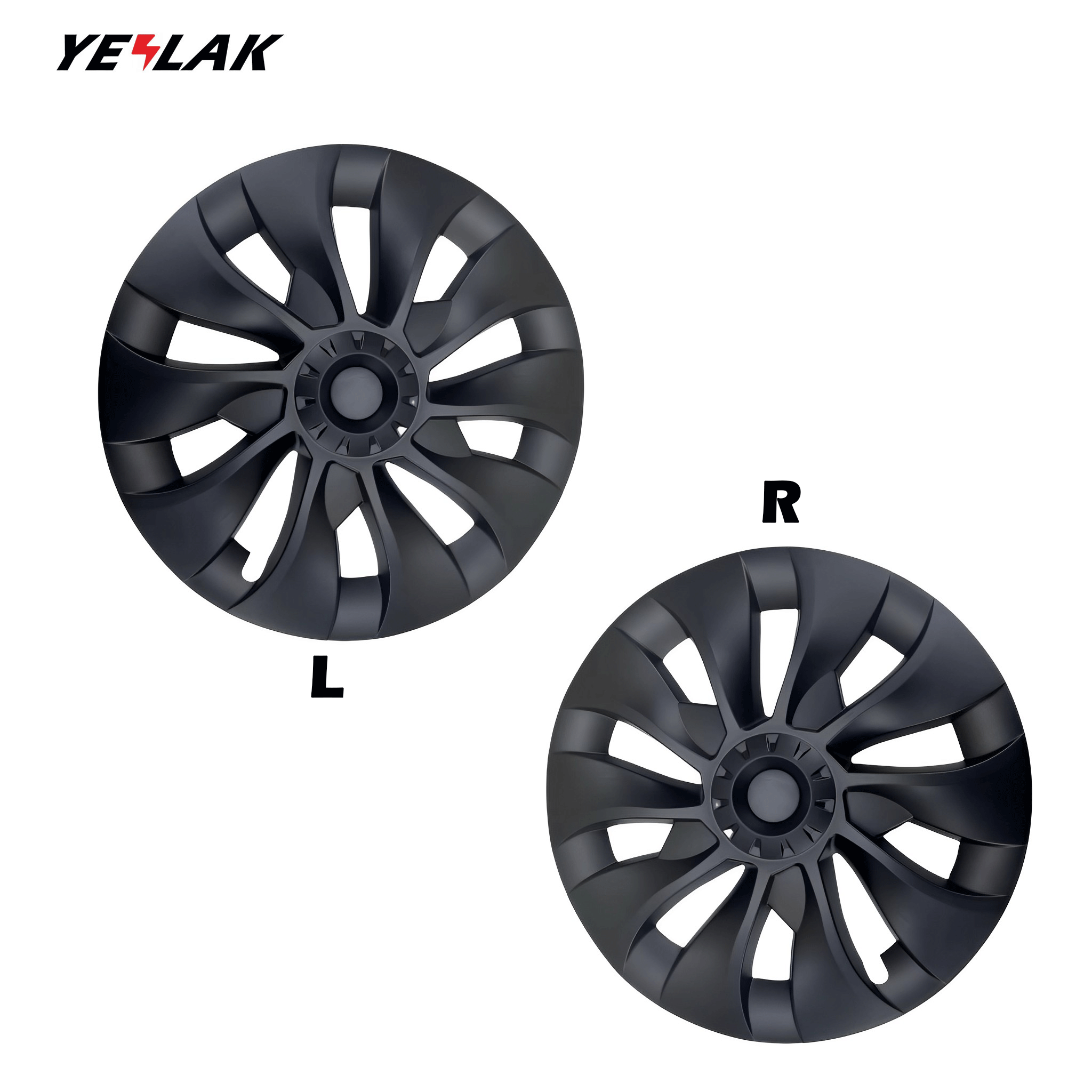 Tesla Model 3 Hubcaps 18 Inch - Aero & Uberturbine Style Wheel Covers - Perfect for Model 3 2017-2023 - Enhance Appearance & Protect Rims (Set of 4) - Ideal for Daily Commute & Road Trips