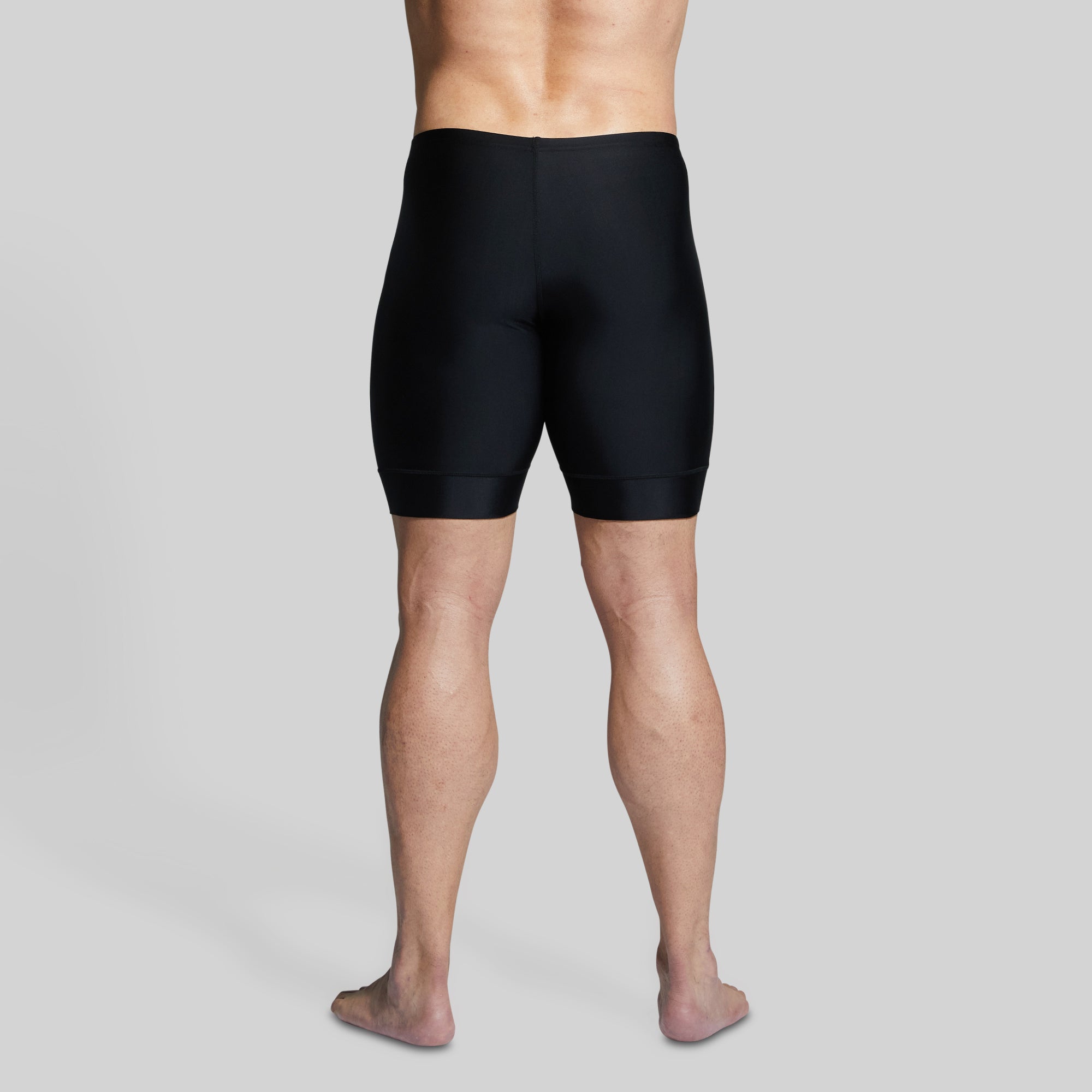 Men's Swim Jammer - Black Performance Swimwear for Competitive Swimming & Water Sports | Ideal for Lap Swimming, Triathlon Training & Beach Activities