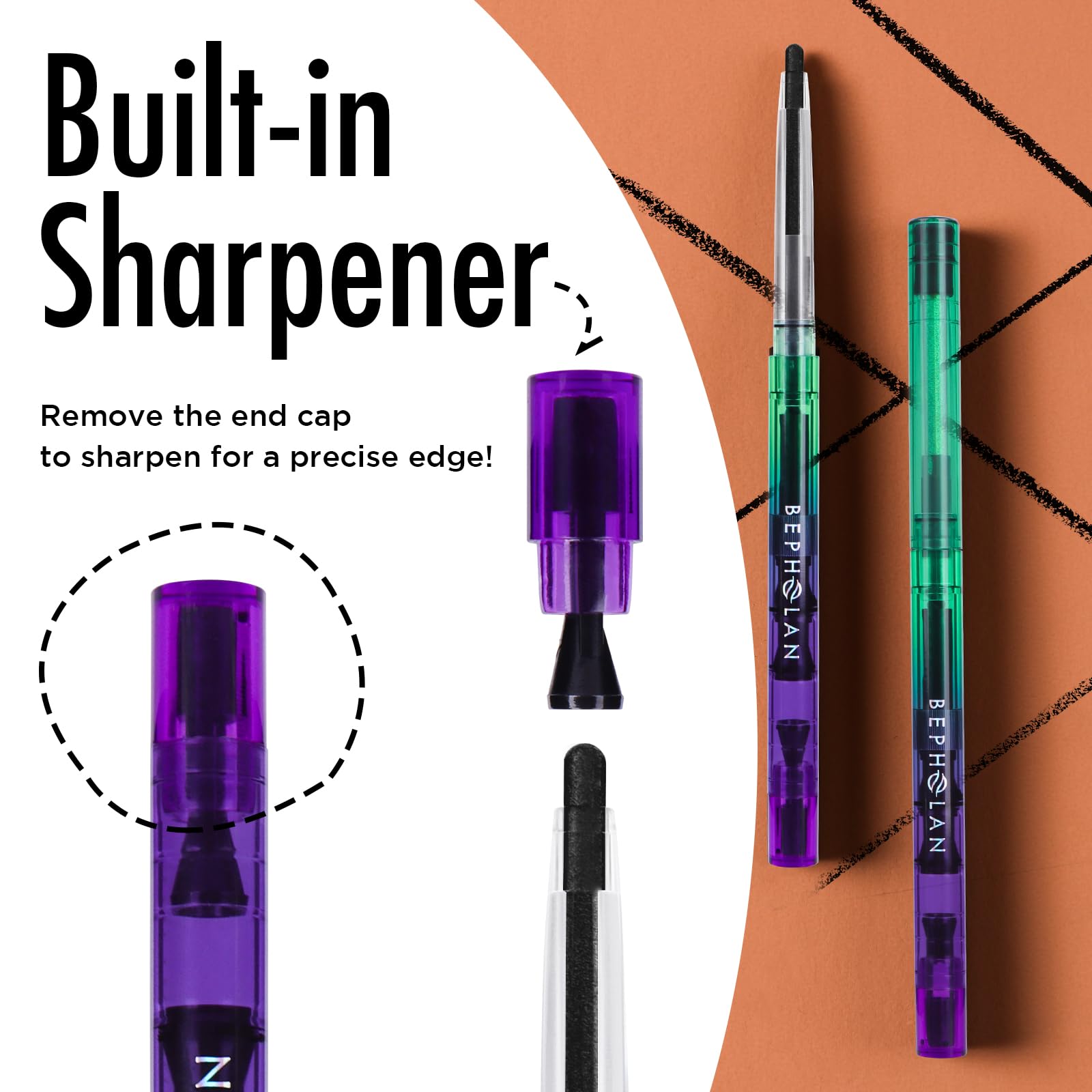 BEPHOLAN Black Eyeliner Pencil - Waterproof Gel Eyeliner for Waterline, Smudge Proof & Long Lasting - Perfect for Women's Everyday Makeup, Party & Special Occasions