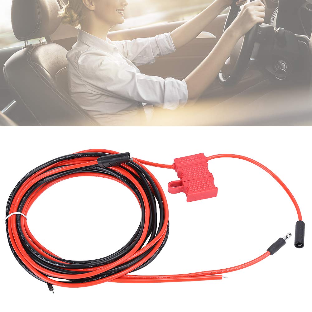 Motorola Radio Power Cable HKN4137 PM400 CM200 CM300 with Fuse - Professional Grade Replacement Part for Two-Way Radios | Ideal for Emergency Services, Security & Construction Teams
