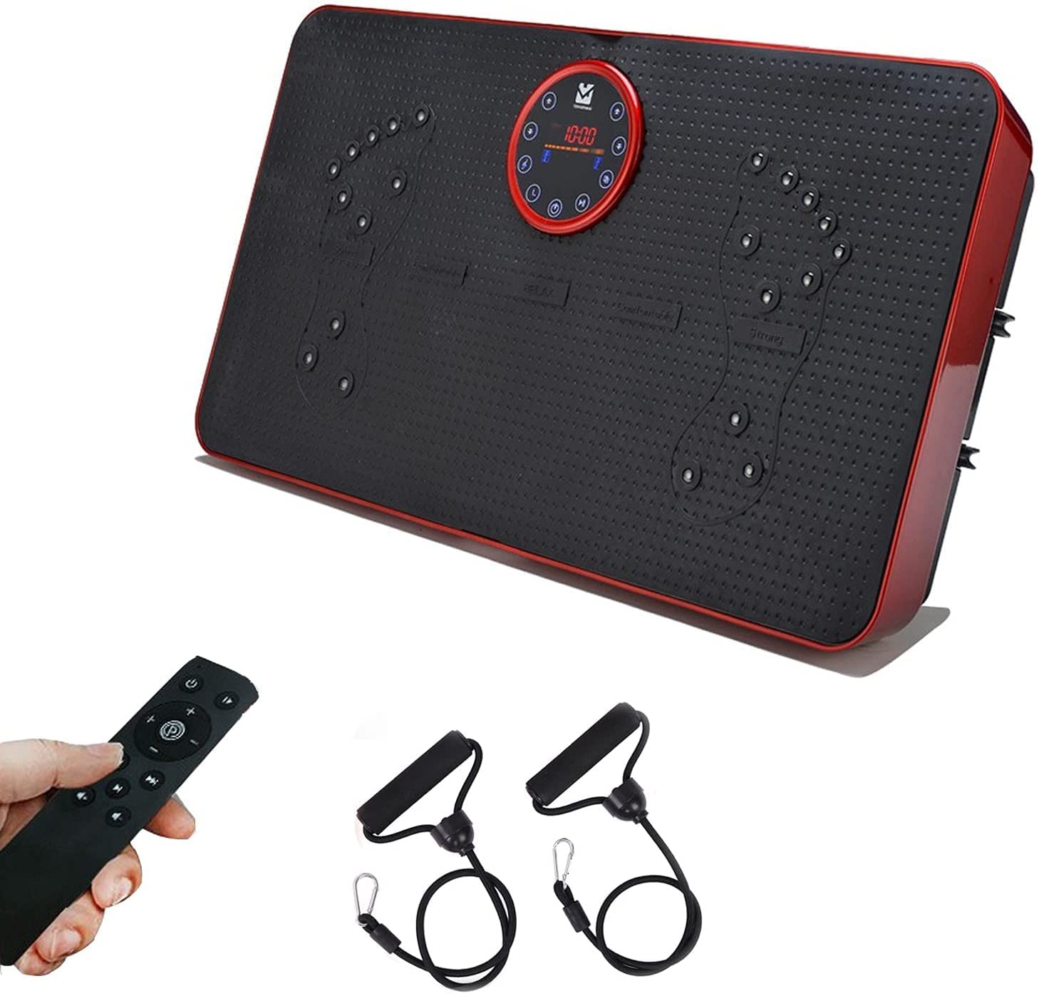 DSVF Vibration Plate Exercise Machine - Full Body Workout Platform with LCD Display & Bluetooth Music | Home Fitness Equipment for Weight Loss, Toning & Muscle Recovery | Perfect for Home Gym, Office & Physical Therapy
