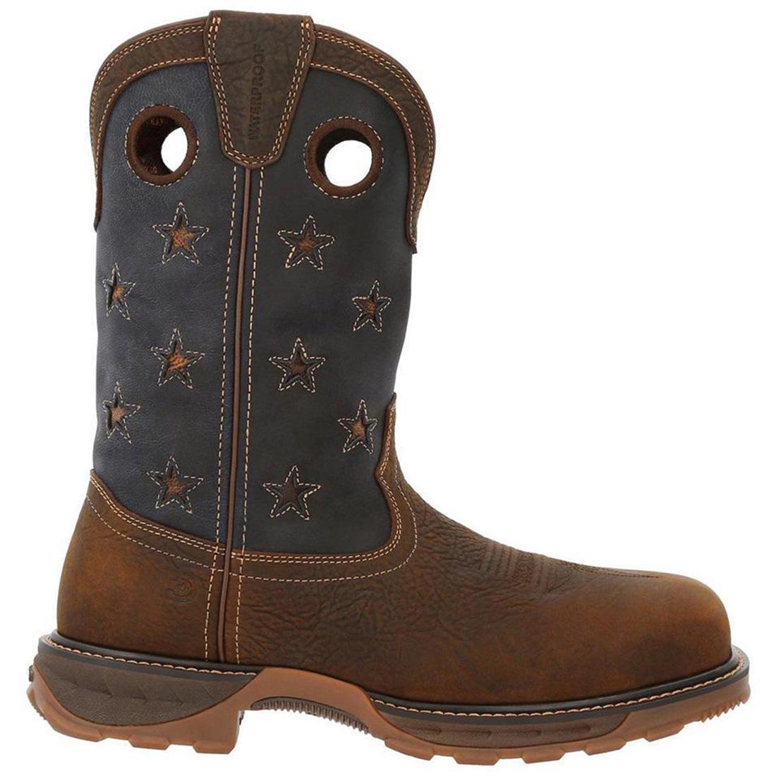 Vintage Flag Maverick XP Composite Toe Waterproof Western Work Boots for Men - Durable Safety Shoes for Construction, Ranch & Outdoor Work