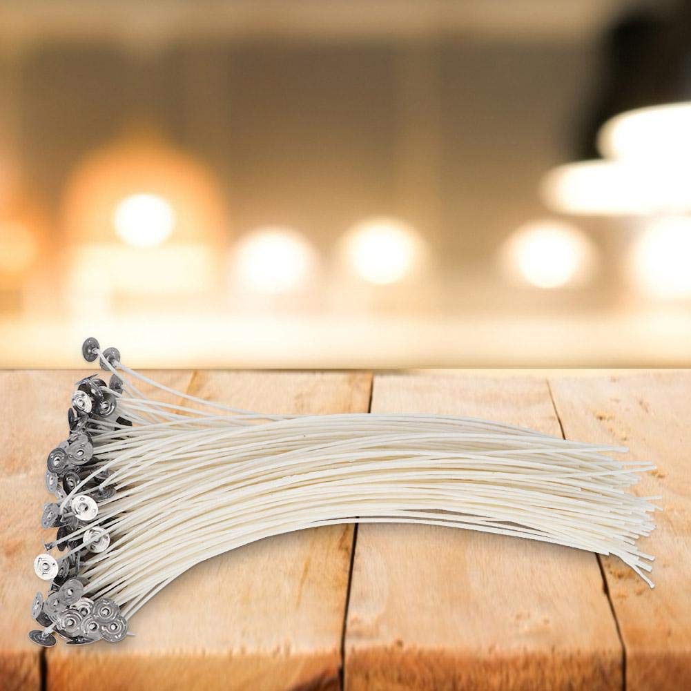 100 Pcs Eco-Friendly Low Smoke Candle Wicks - 30cm Cotton Wick for DIY Candle Making, Handmade Wax Melts & Aromatherapy Candles - Perfect for Home Decor, Gifts & Relaxation