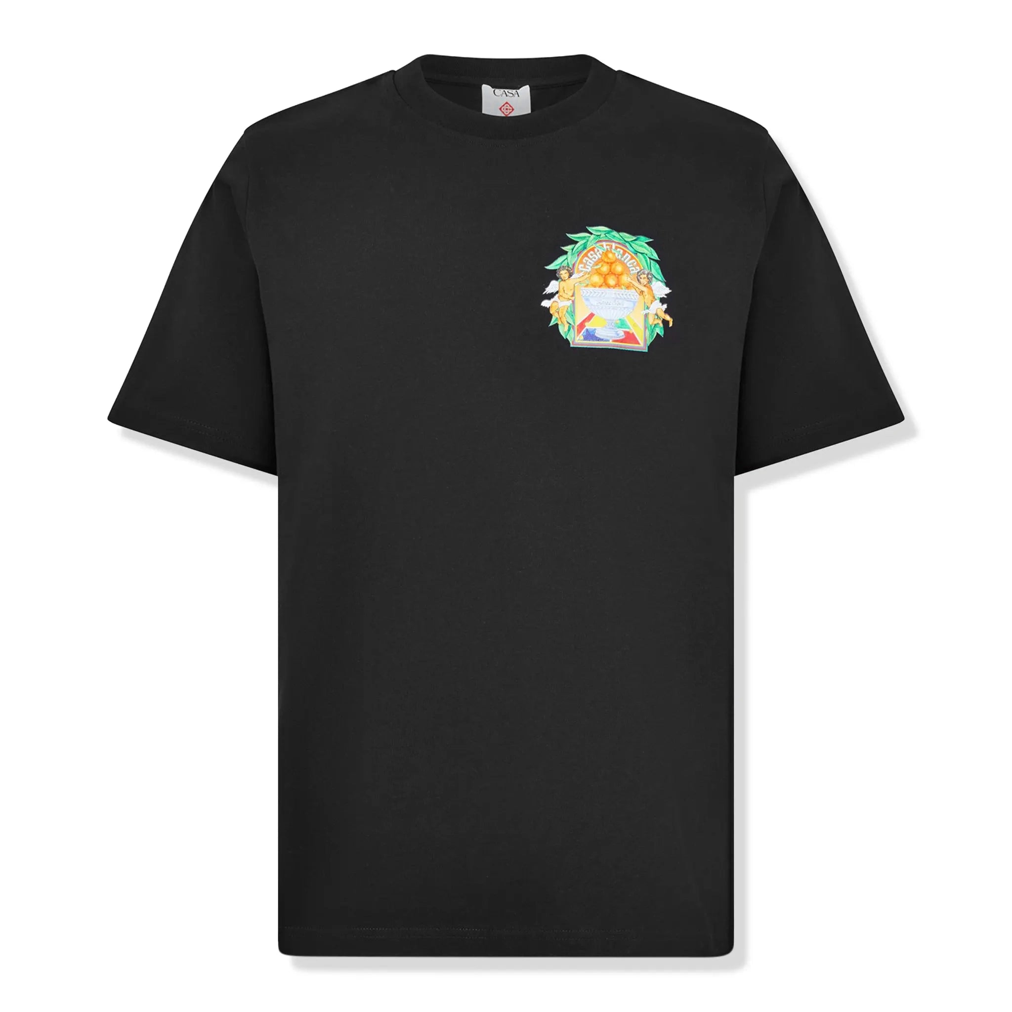 Casablanca Casa Triomphe Black T-Shirt for Men - Premium Cotton Crew Neck Tee for Casual Wear, Street Style & Everyday Outfits