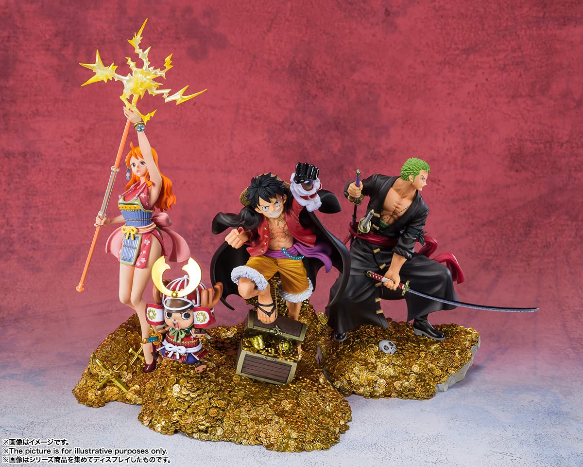 Bandai Spirits FiguartsZERO One Piece Monkey D. Luffy WT100 Commemorative Statue - Eiichiro Oda Illustration DAIKAIZOKU HYAKKEI Collectible Figure for Anime Fans & Display Collection | Perfect for Home Decor, Office Display, and Gift for One Piece Lovers