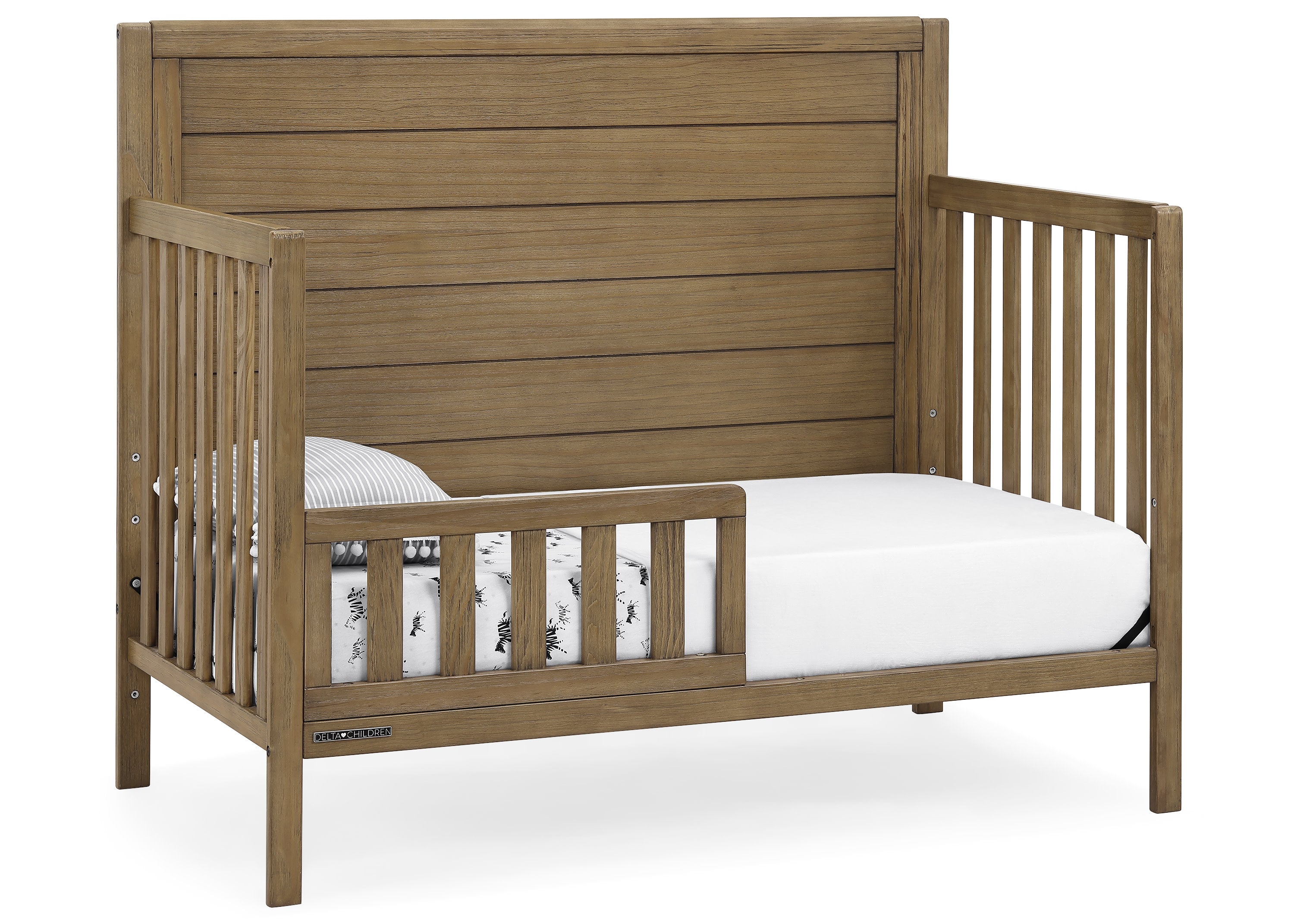 Cambridge 4-in-1 Convertible Baby Crib - Toddler Bed & Daybed with Mattress - Nursery Furniture for Boys & Girls - Perfect for Bedrooms, Daycare & Guest Rooms
