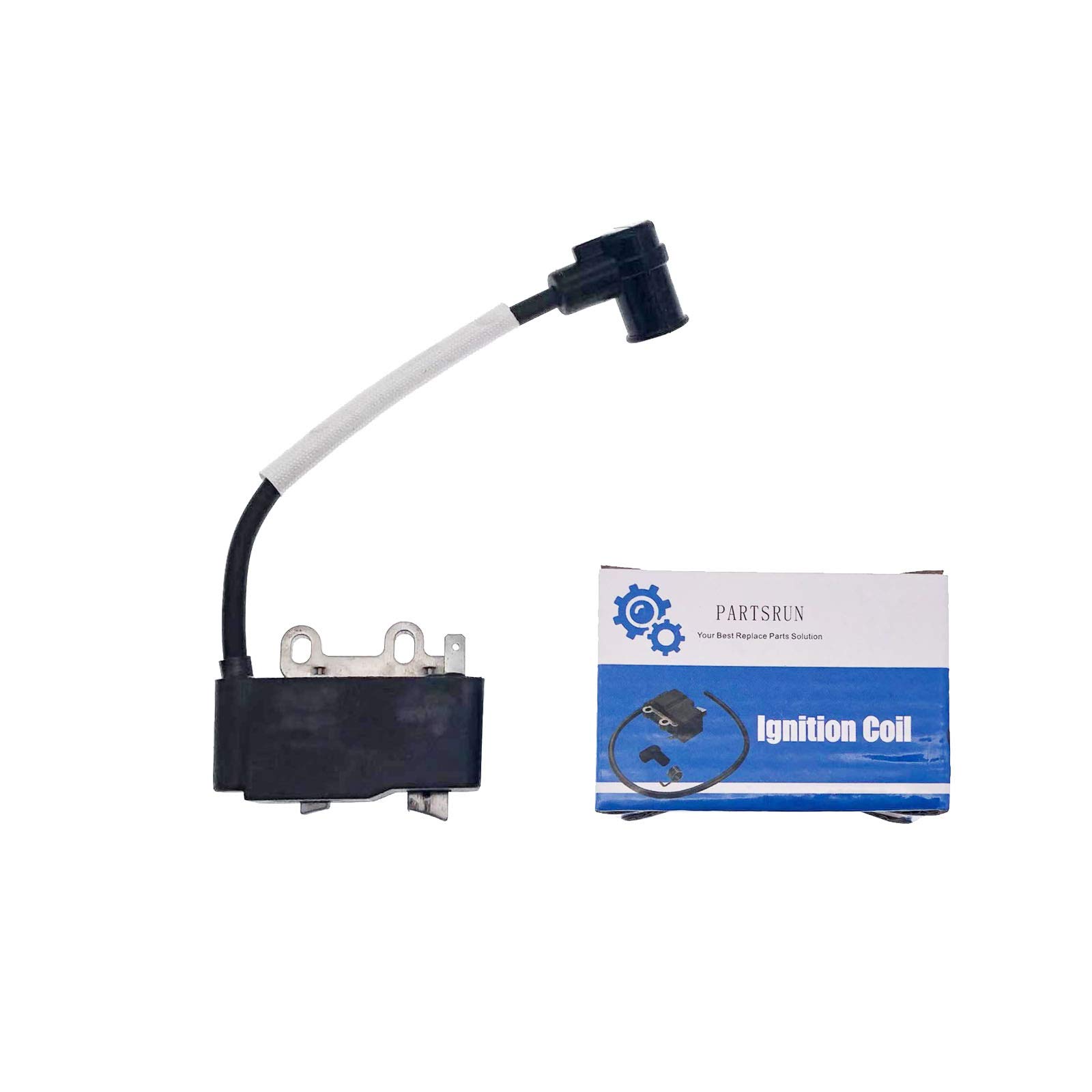 PARTSRUN ID#C9148 Ignition Coil Replacement for Echo SRM-210 SRM211 GT200 PE200 PE201 GT201i HC150 HC151 PPF210 PPF211 Trimmer - Includes Boot & Spring ZF274-1 - Perfect for Lawn Maintenance & Landscaping Equipment Repair