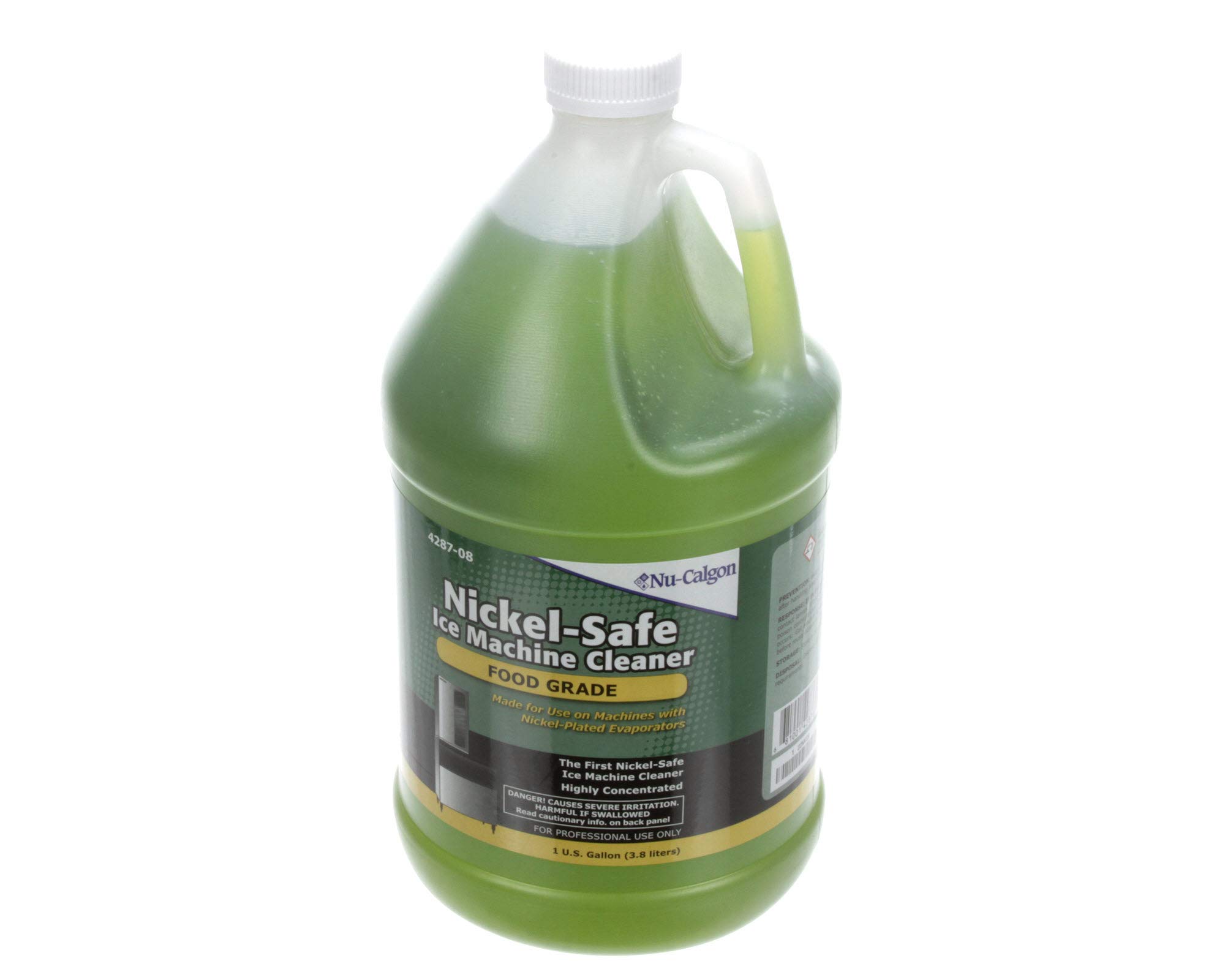 Nu-Calgon 4287-08 Ice Machine Cleaner - Nickel Safe, 1 Gallon | Commercial & Home Ice Maker Maintenance for Restaurants, Bars, and Refrigerators