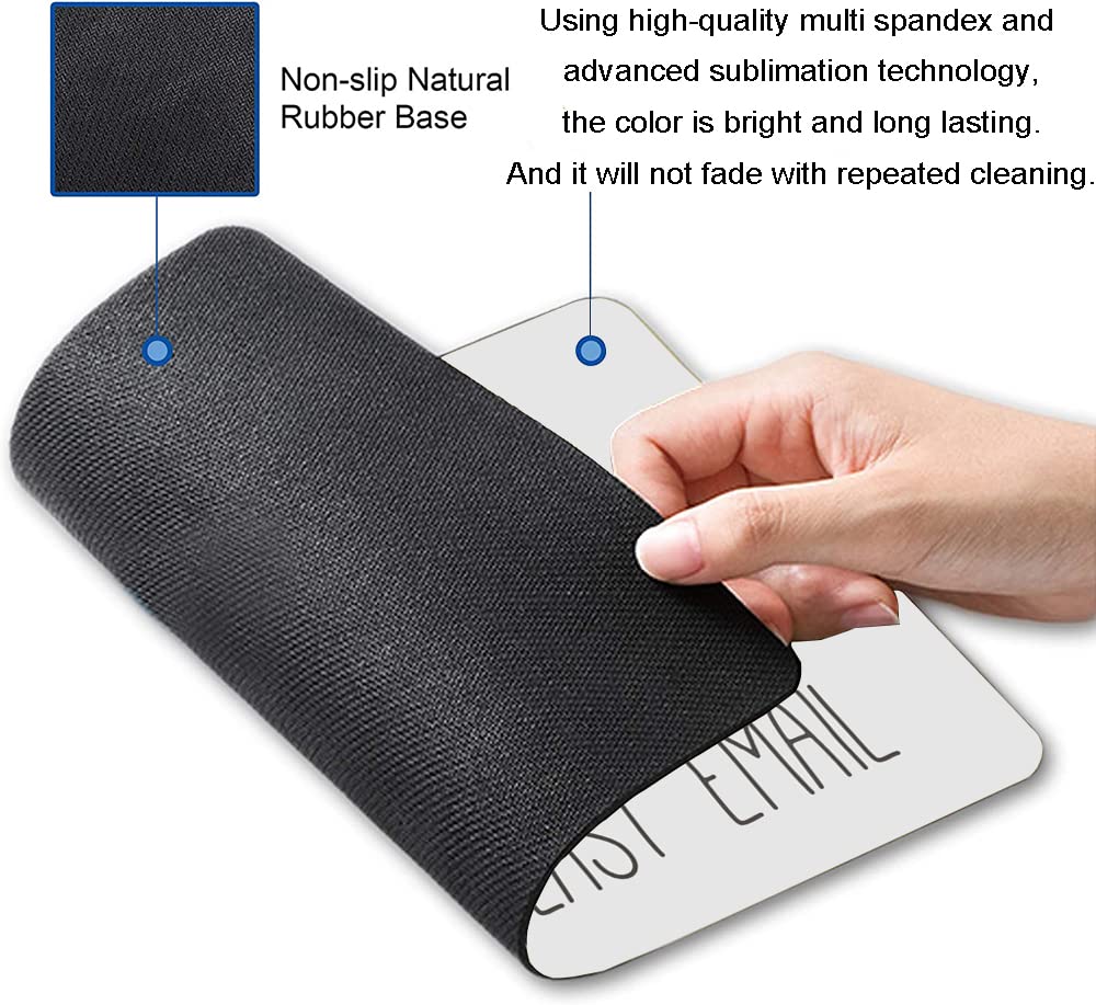 Funny Cat Design Non-Slip Rubber Base Mouse Pad - Square Computer Mouse Mat for Office & Laptop Use - Personalized Gaming & Work Desk Accessory