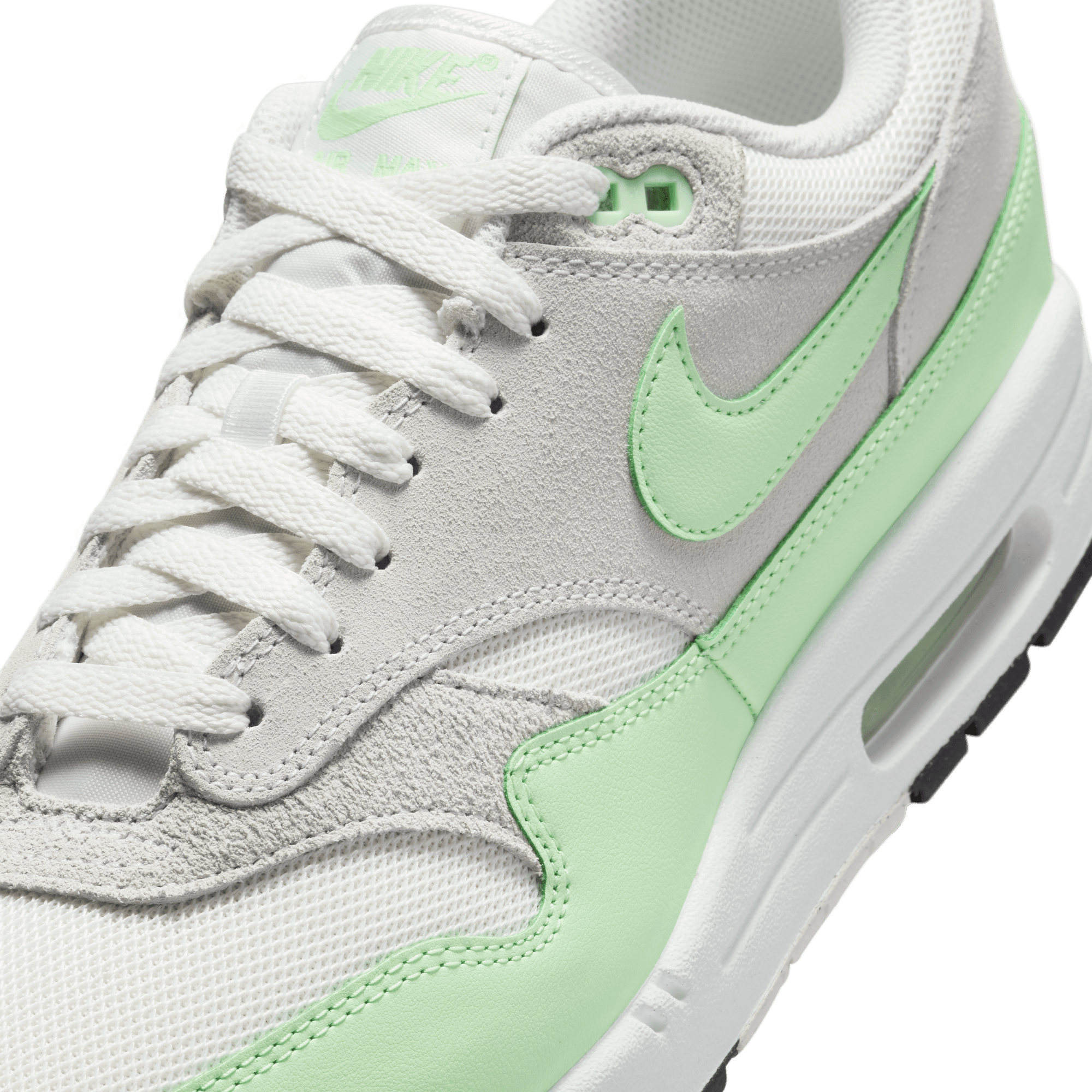 Nike Air Max 1 Essential Running Shoes - Summit White/Vapor Green - Comfortable Athletic Sneakers for Men & Women | Perfect for Gym, Jogging & Casual Wear