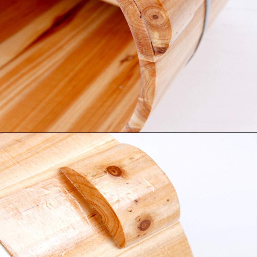 NUBAOzy Wooden Foot Bath Massager Tub - Natural Wood Sauna Bucket for Relaxing Foot Spa, Home Massage & Aromatherapy | Perfect for Home Use, Spa Treatments & Stress Relief