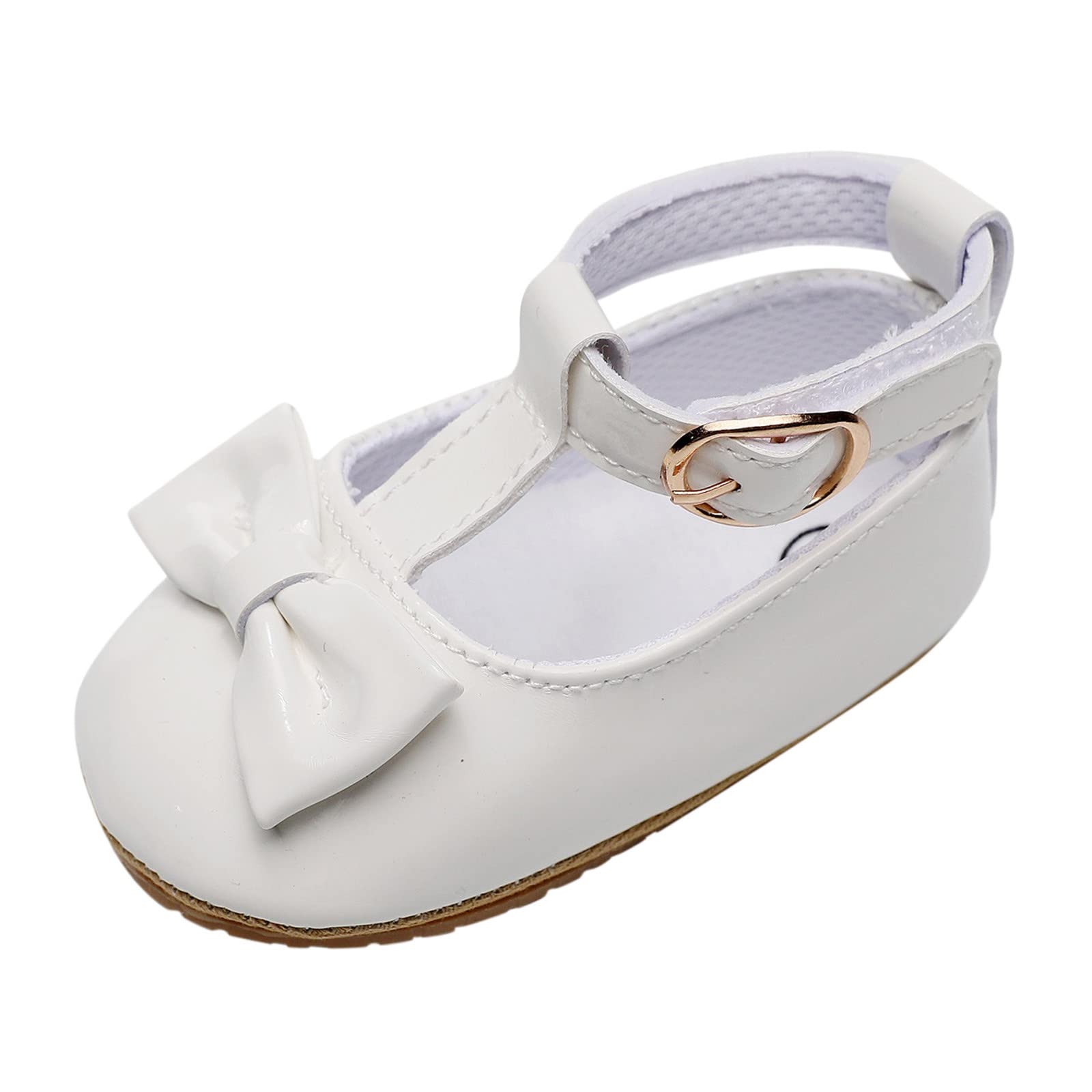 **EnJoCho Girls' Outdoor Walking Shoes - Breathable Toddler Sandals with Bowknot Design for First Walkers, Princess Style - Perfect for Park, Beach & Playtime**