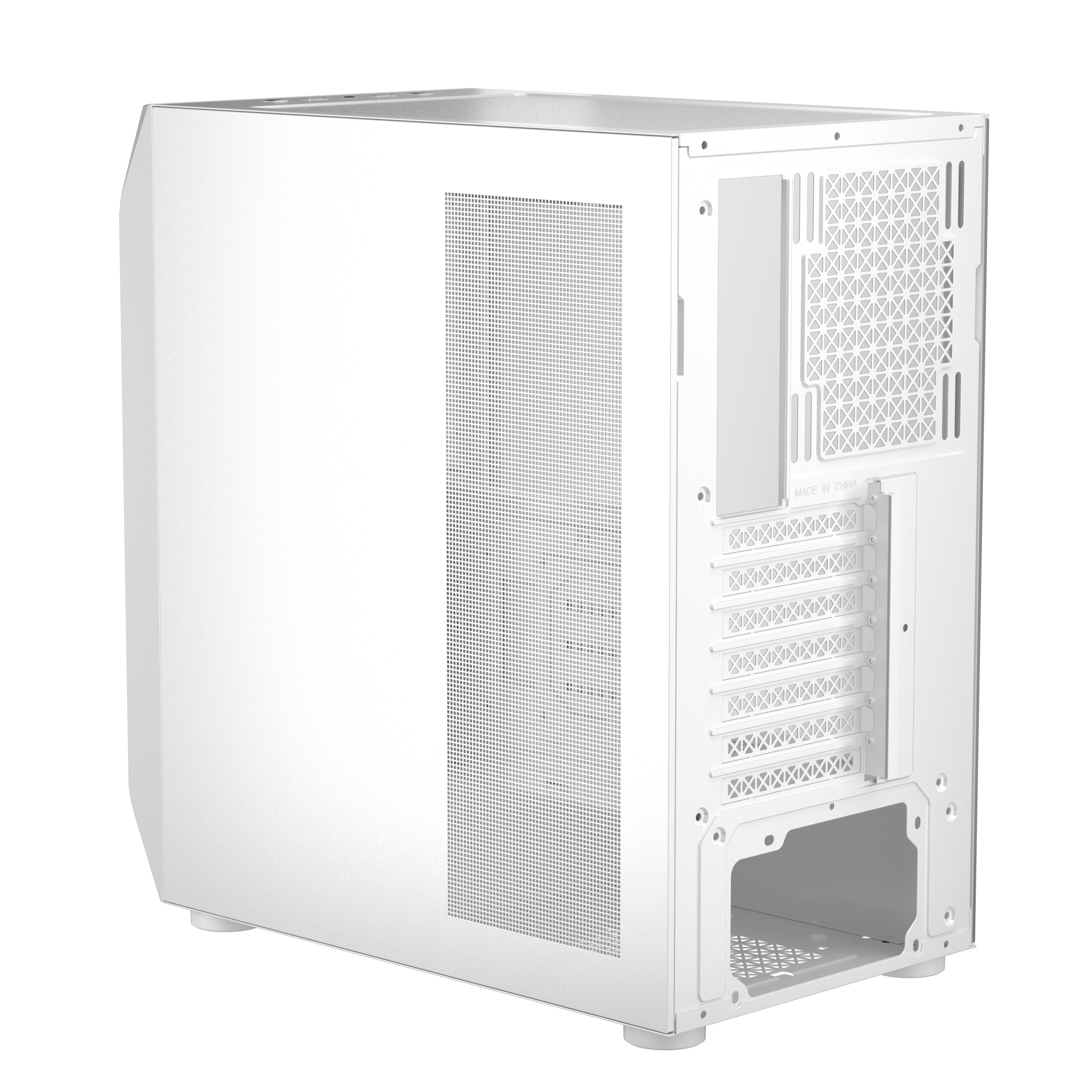 1st Player AY7 ATX/Micro-ATX/Mini-ITX PC Gaming Case - White | High Airflow Mid Tower Computer Case for Gaming PC Builds | Perfect for Esports, Streaming & Home Office Setups