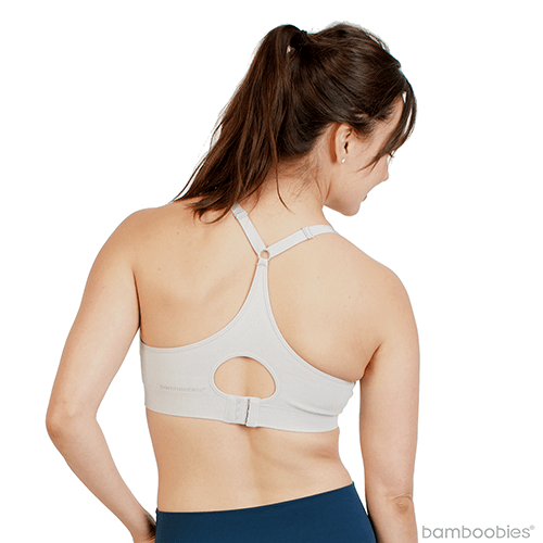 Bamboobies Yoga Nursing Bra - Comfortable Maternity & Nursing Bra for Breastfeeding Moms - Perfect for Yoga, Exercise & Daily Wear