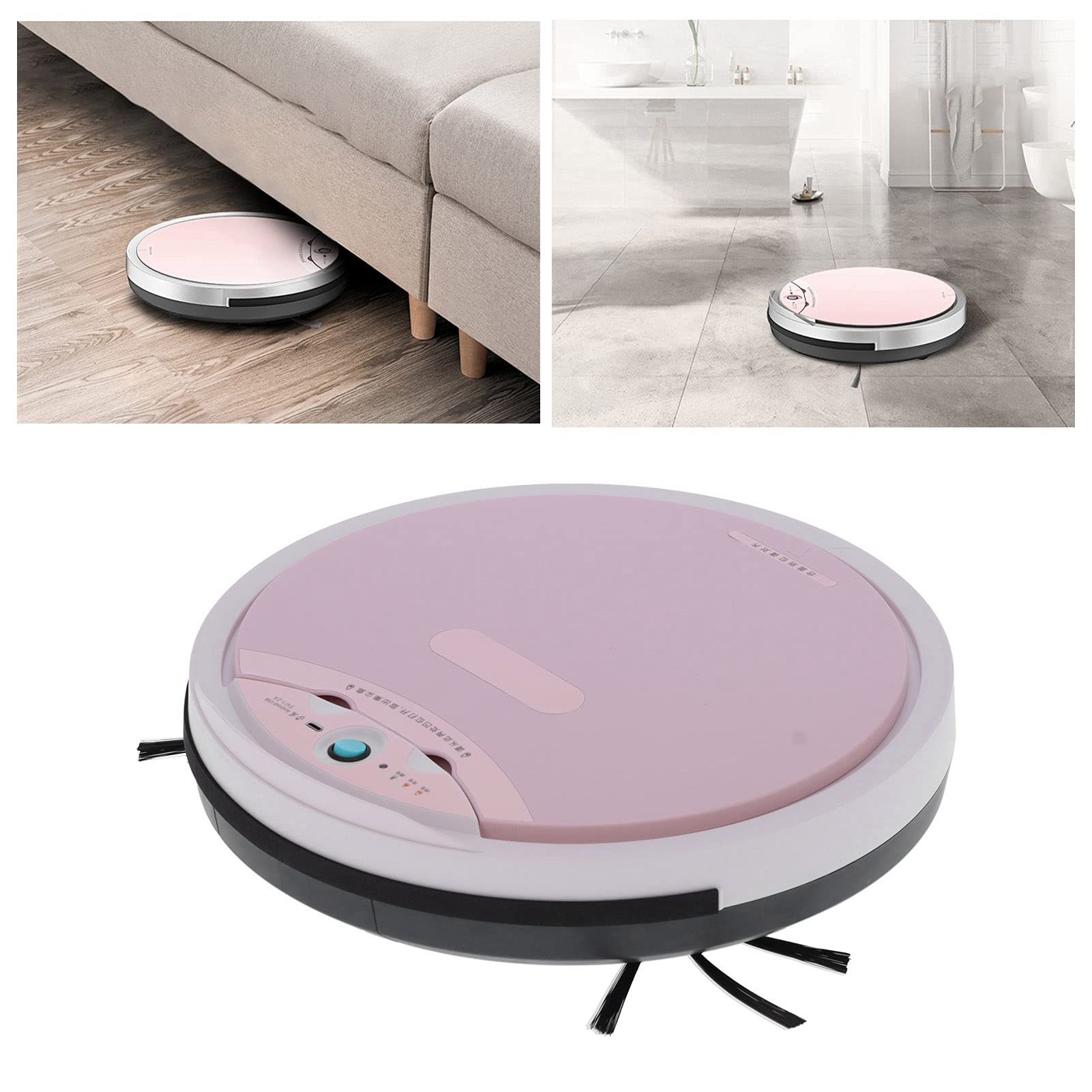 Automatic Sweeper - USB Rechargeable Mini Vacuum Cleaner 1500pa Strong Suction for Home, Office, Car & Pet Hair | Portable Handheld Dust Cleaner for Hard Floors, Carpets & Furniture