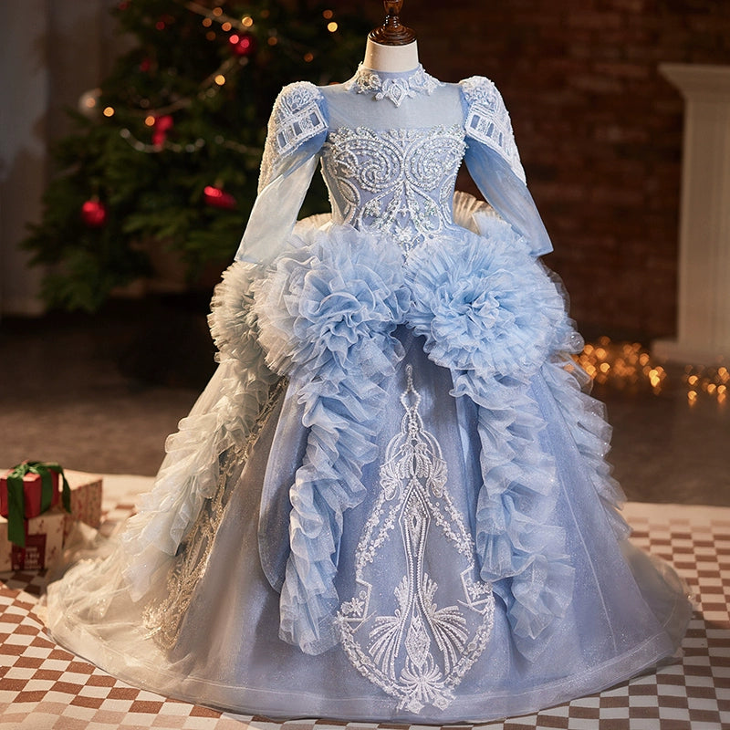 Luxury Elegant Girls Dresses for Special Occasions - High-End Performance Dresses for Weddings, Parties & Dance Recitals