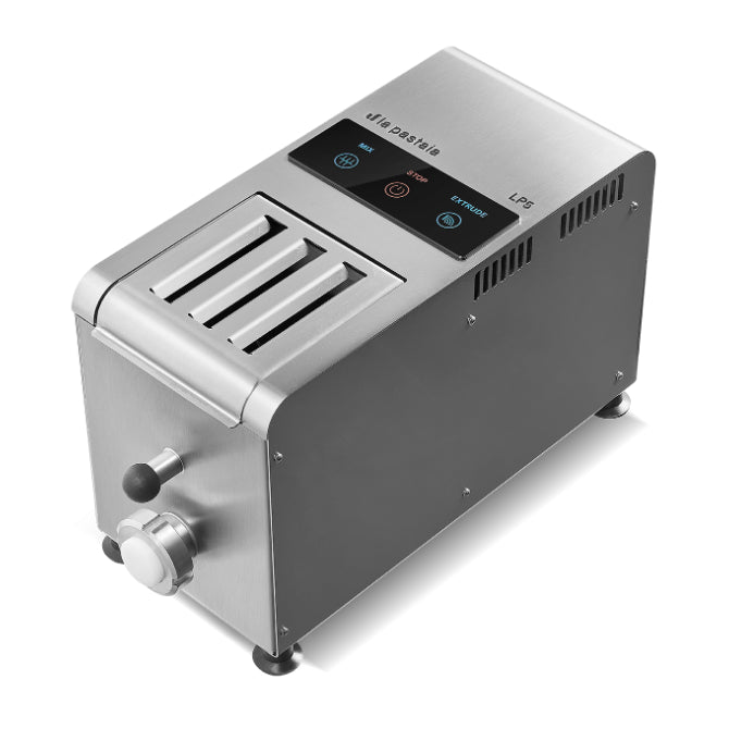Best LP5 Pasta Extruder Machine with 2 Brass Dies - Make Spaghetti & Rigatoni at Home | Perfect for Italian Cooking & Homemade Pasta Lovers