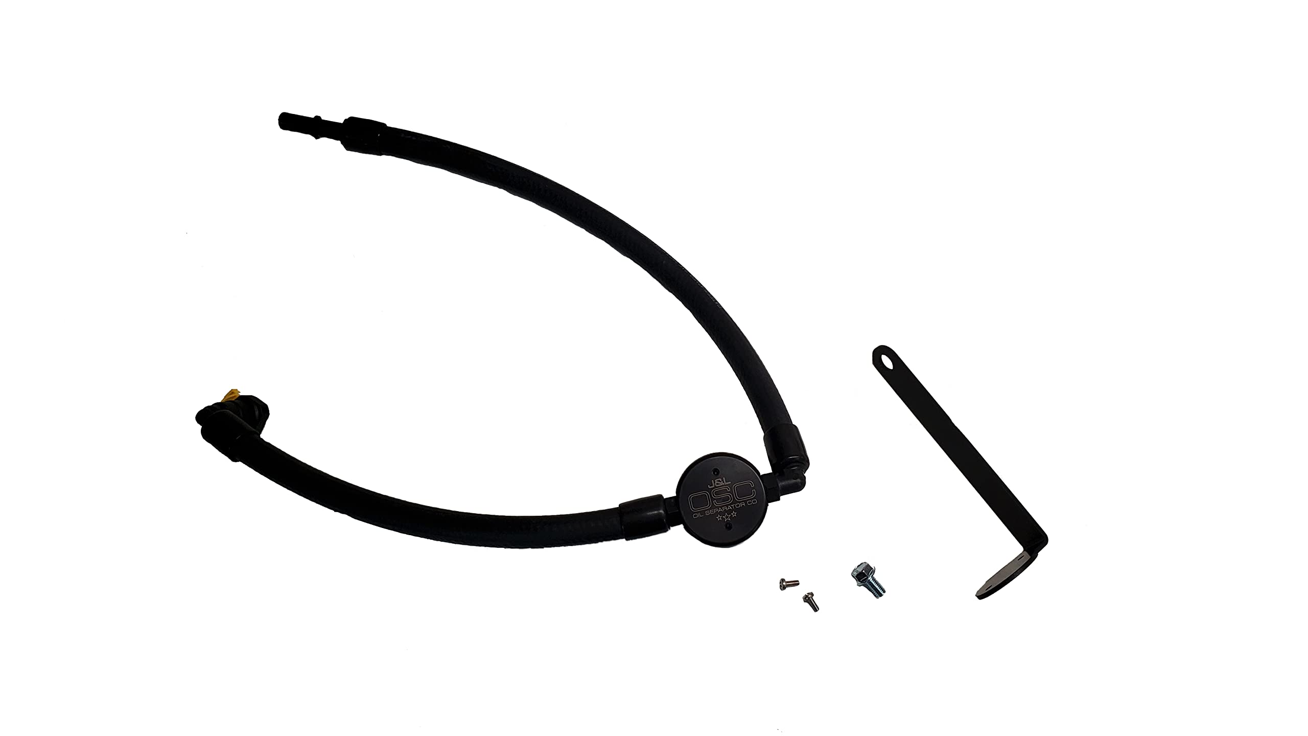 J&L Oil Separator 3.0 - Compatible with 2021.5-2024 Ford Bronco 2.3L EcoBoost Engine | Black Oil Catch Can | Reduces Blow-by & Protects Turbo | Perfect for Off-Road & Performance Driving