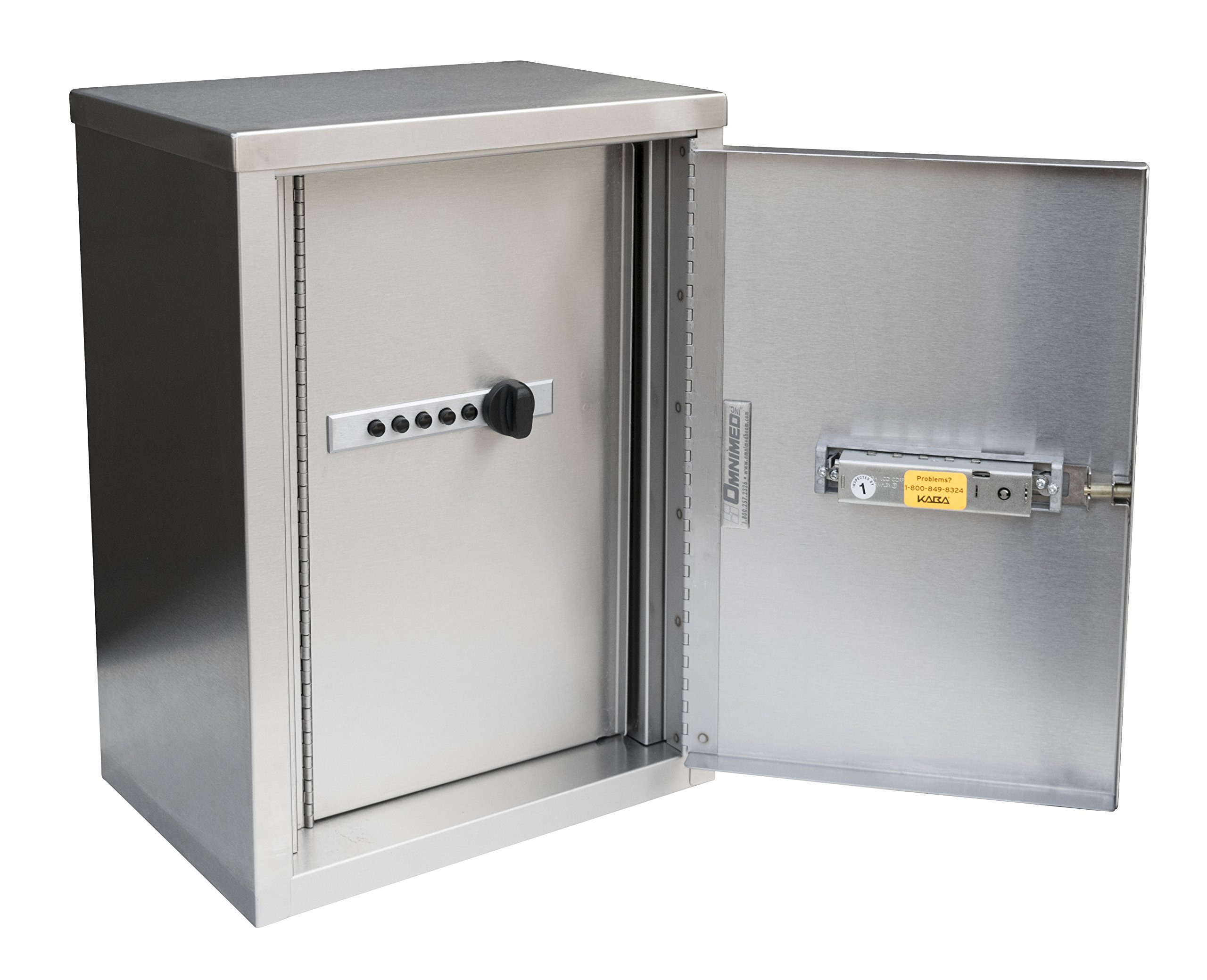Secure Single Door Mini Wall Cabinet with Combo Lock - 12