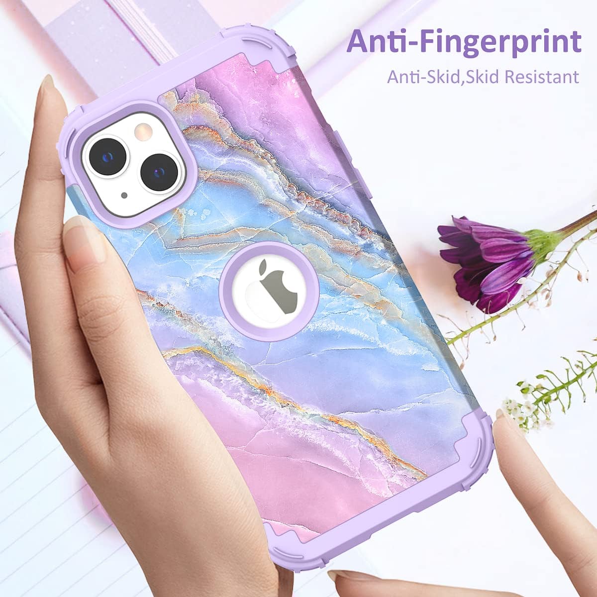 iPhone 14 6.1 Inch Shockproof Case - Heavy Duty 3 Layer Full Body Protection, Hybrid Rubber Cover for Drop Protection | Perfect for Outdoor, Travel & Daily Use