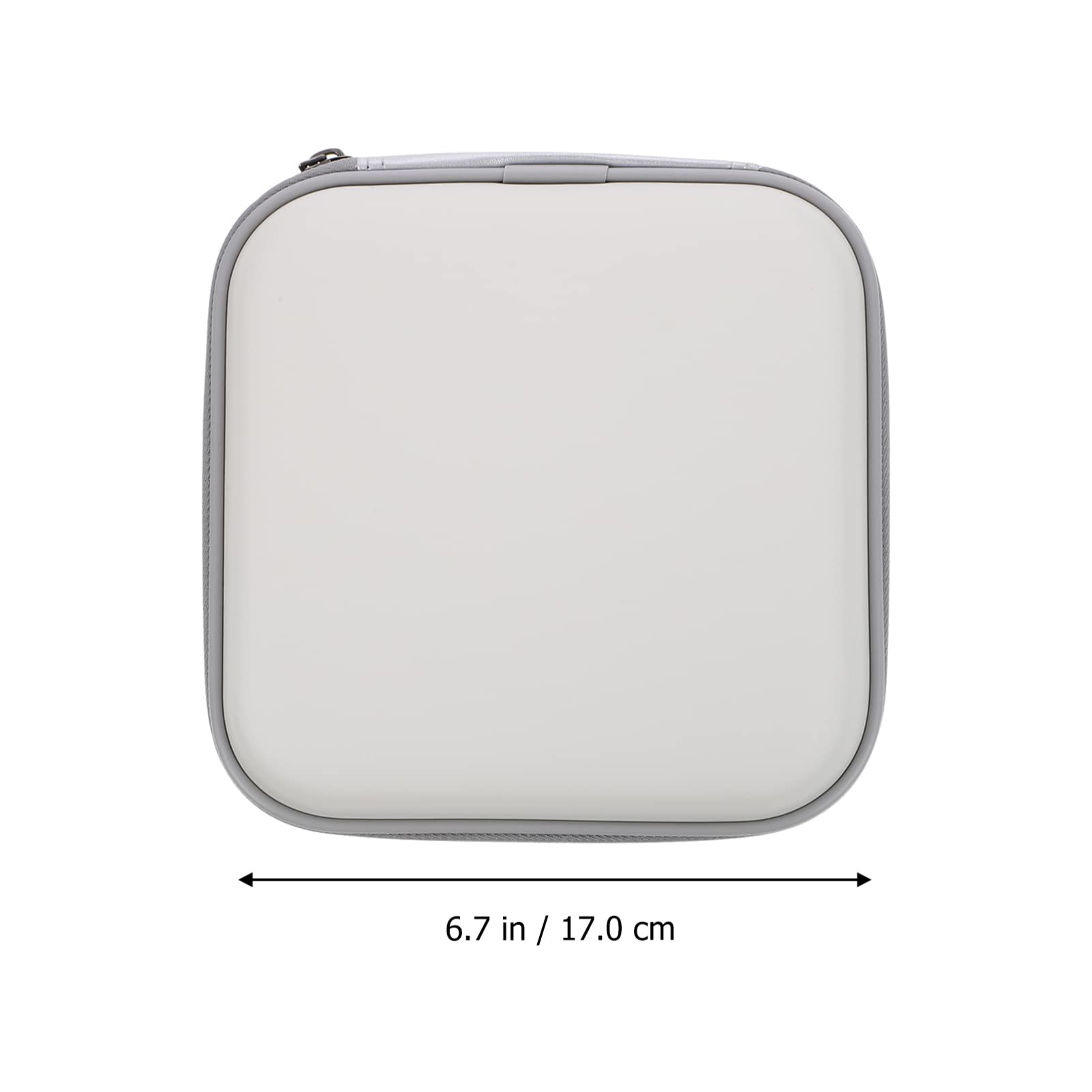 Veemoon White PP Disc Protector - Perfume Holder, DVD Case, Toiletry Bag, Coin Purse, Binder Booklet & Makeup Organizer | Compact Storage for CDs, Cosmetics & Small Essentials | Perfect for Travel, Home & Office Organization