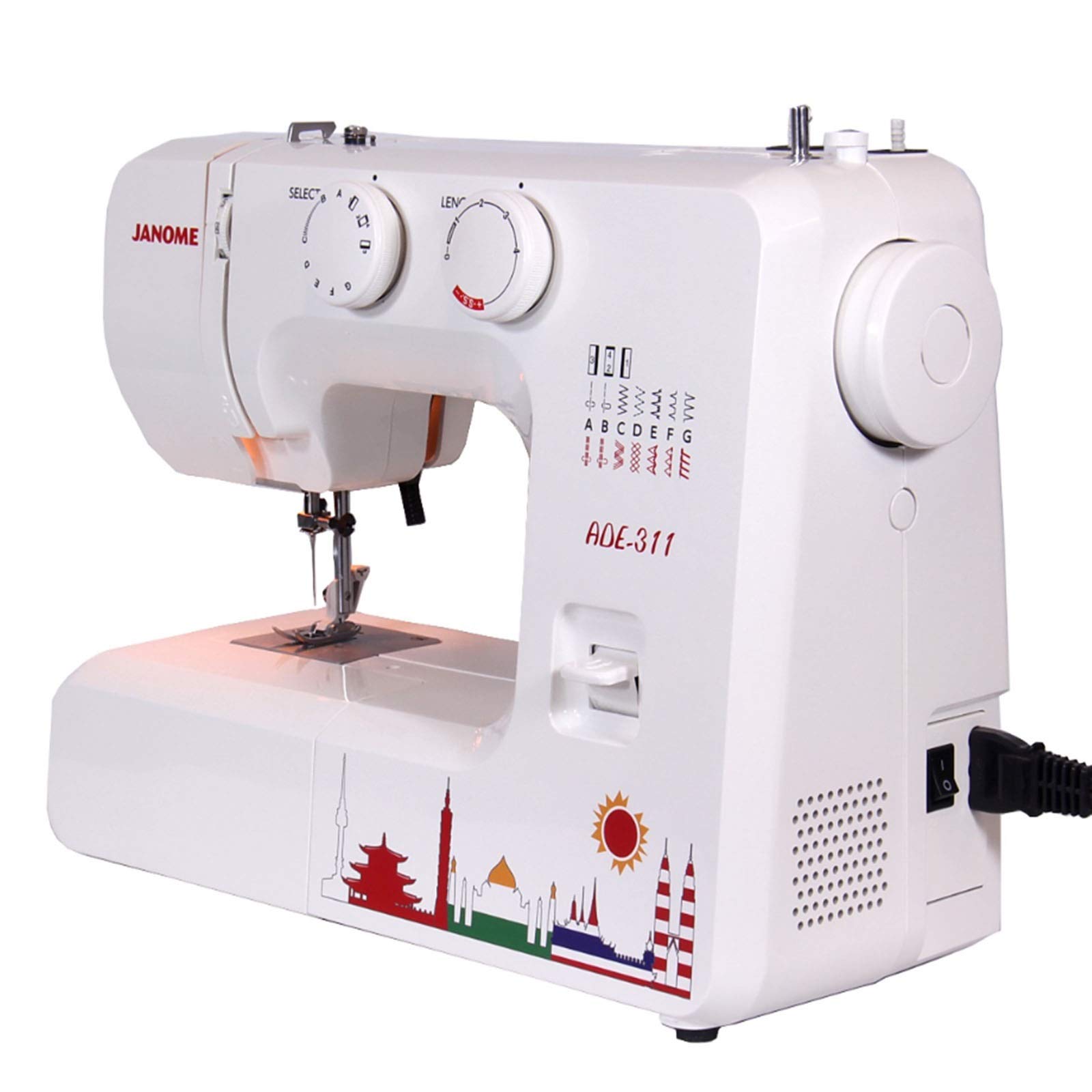 LIUPENGWEI Electric Sewing Machine - 14 Stitch Portable Mini Mending Machine with Adjustable Speed, LED Light & Foot Pedal - Perfect for DIY Clothes, Curtains, Embroidery & Home Crafts | Ideal for Beginners, Quilting, Costume Making & Fabric Repair