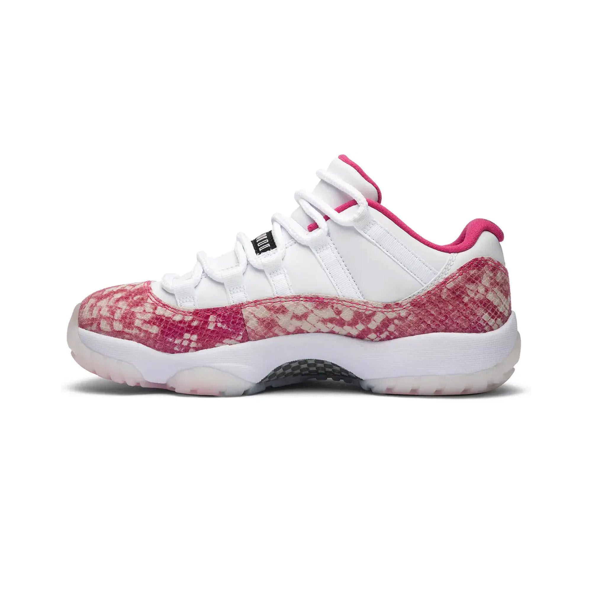 Air Jordan 11 Low Women's Pink Snakeskin Basketball Shoes - Stylish Sneakers for Casual Wear, Gym & Street Fashion