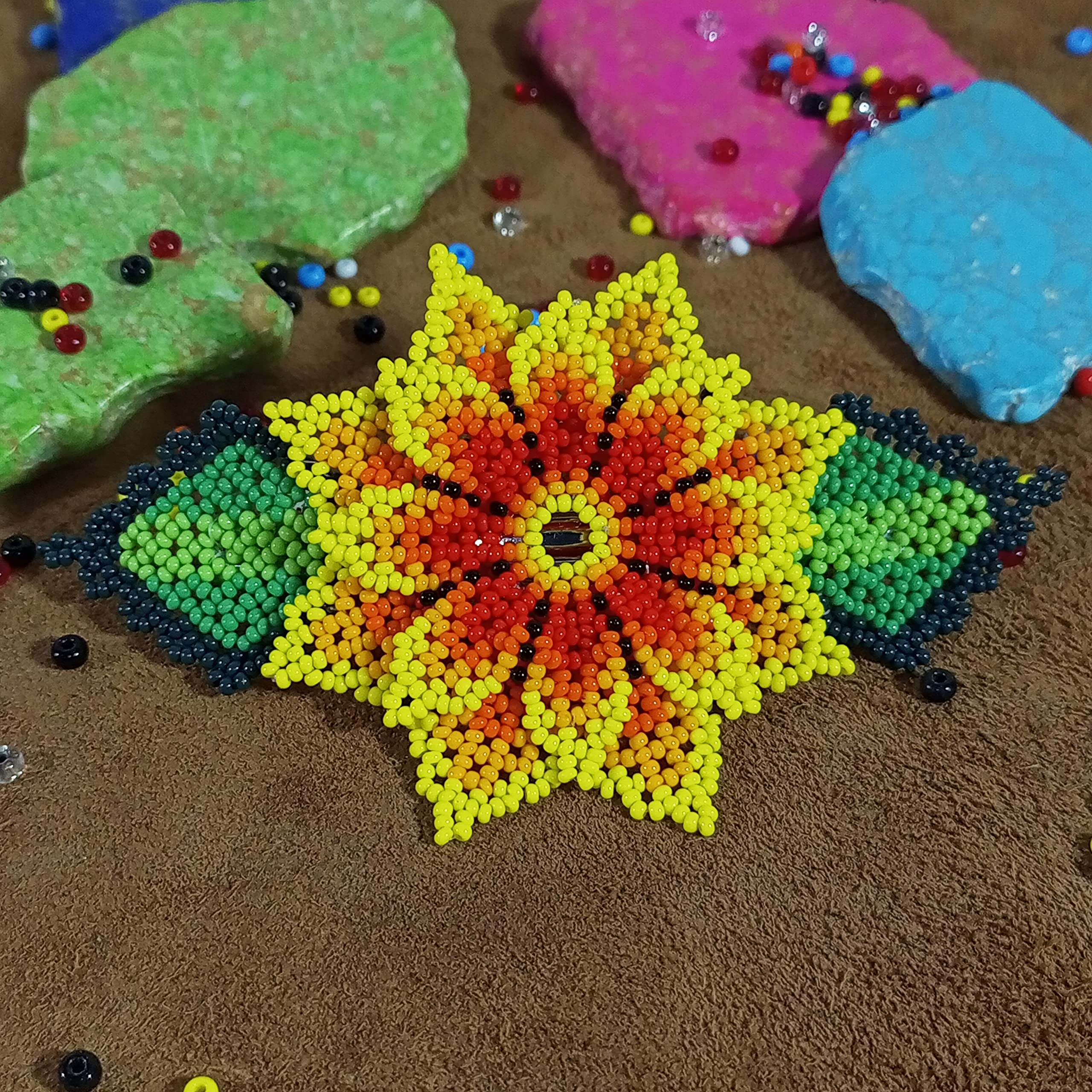 Handmade Native American Style Beaded Hair Clips - Boho Hair Accessories for Women & Girls - Perfect for Festivals, Weddings & Everyday Wear