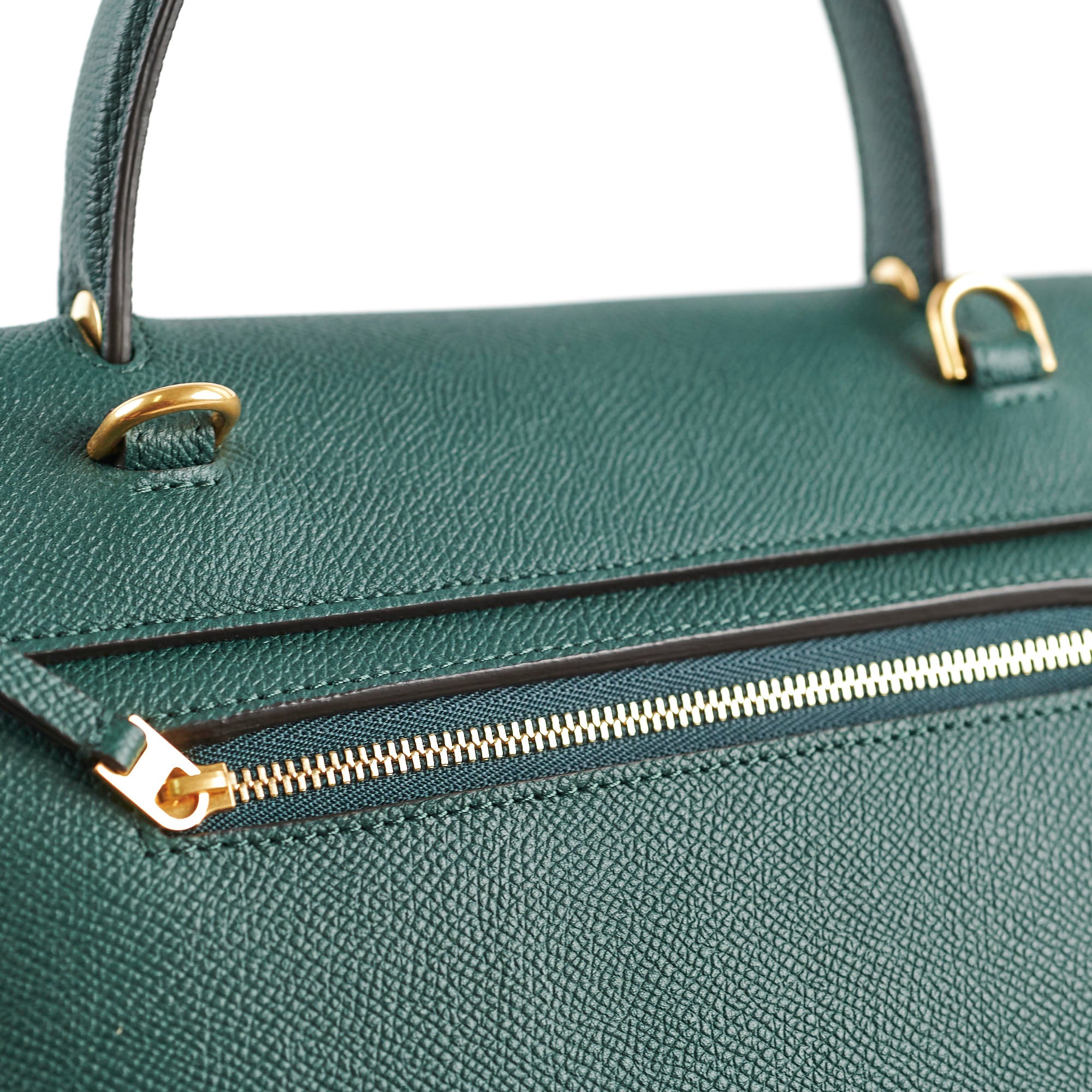 Celine Micro Belt Bag in Dark Green - Stylish Shoulder Bag for Women | Perfect for Work, Travel & Everyday Use