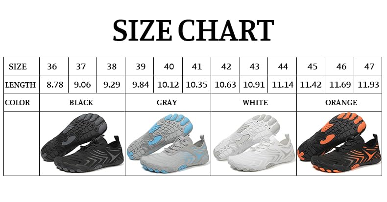 Barefoot Shoes for Women & Men - Wide Toe Box Hiking & Trail Running Shoes | Non-Slip, Breathable Design for Beach, Pool, Swim, Surf & Walking | Healthy Footwear for Outdoor Activities