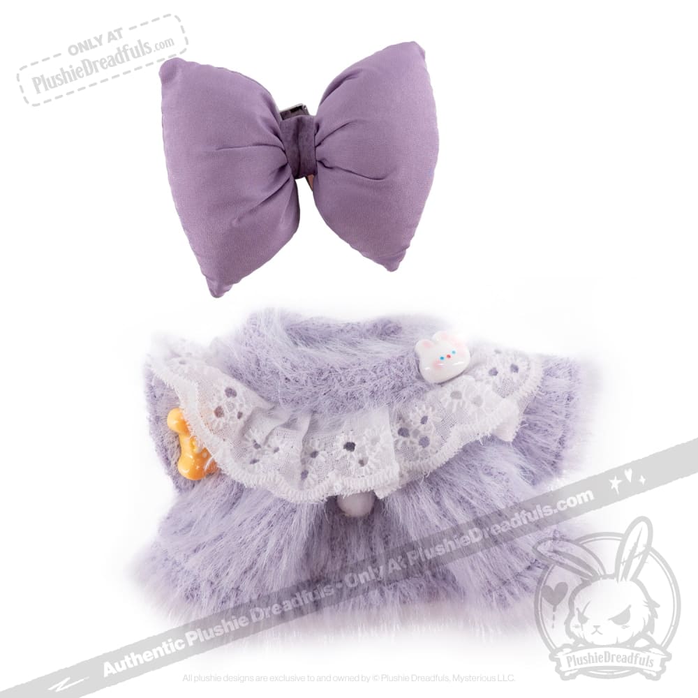 Mini Plush Outfit - Soft Fuzzy Purple Dress for Baby Girls & Toddlers | Comfortable & Cute Outfit for Playtime, Parties & Photo Shoots