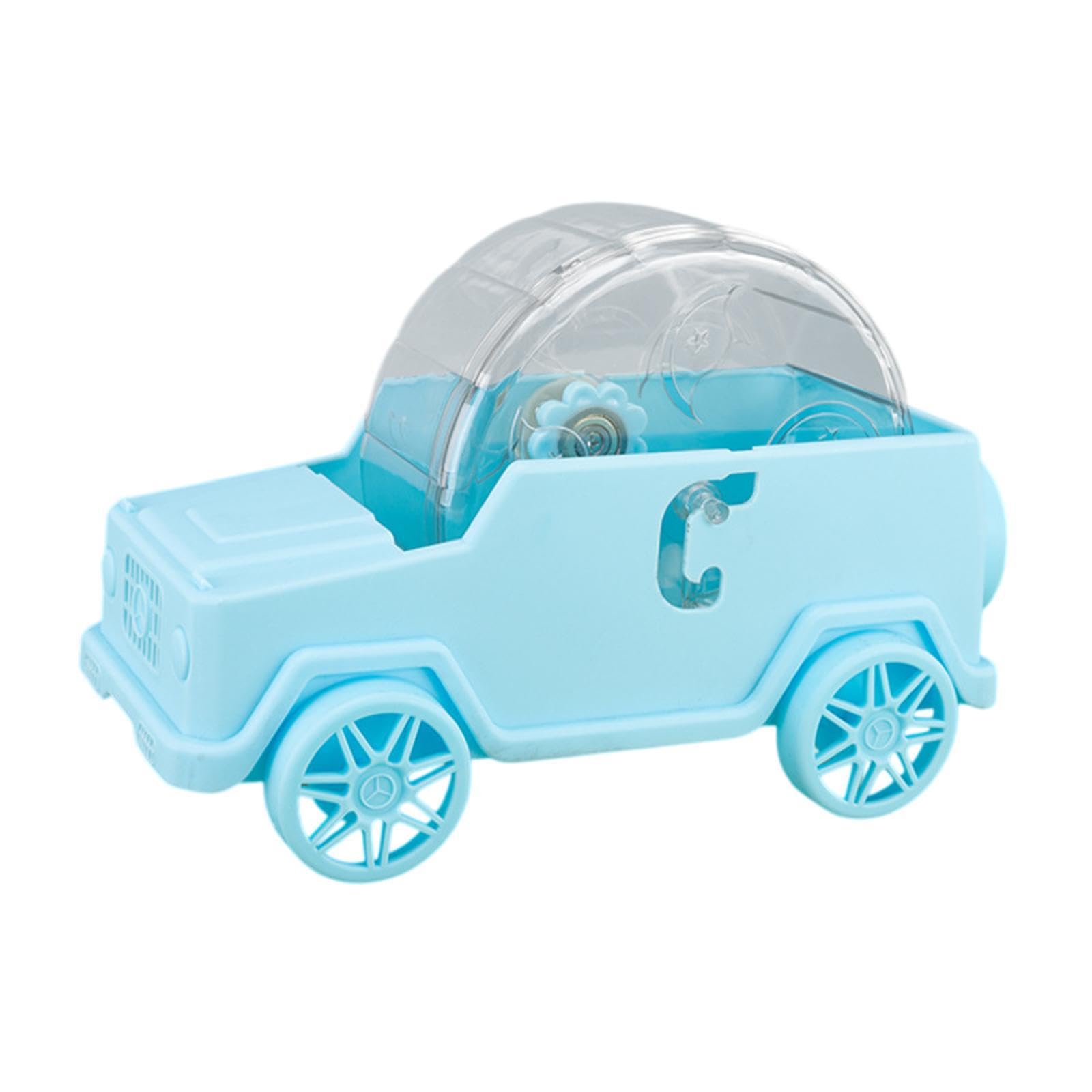 Silent Hamster Exercise Wheel - Blue Car-Shaped Cage Accessory for Small Pets | Perfect for Hamster Cages & Playtime Enrichment