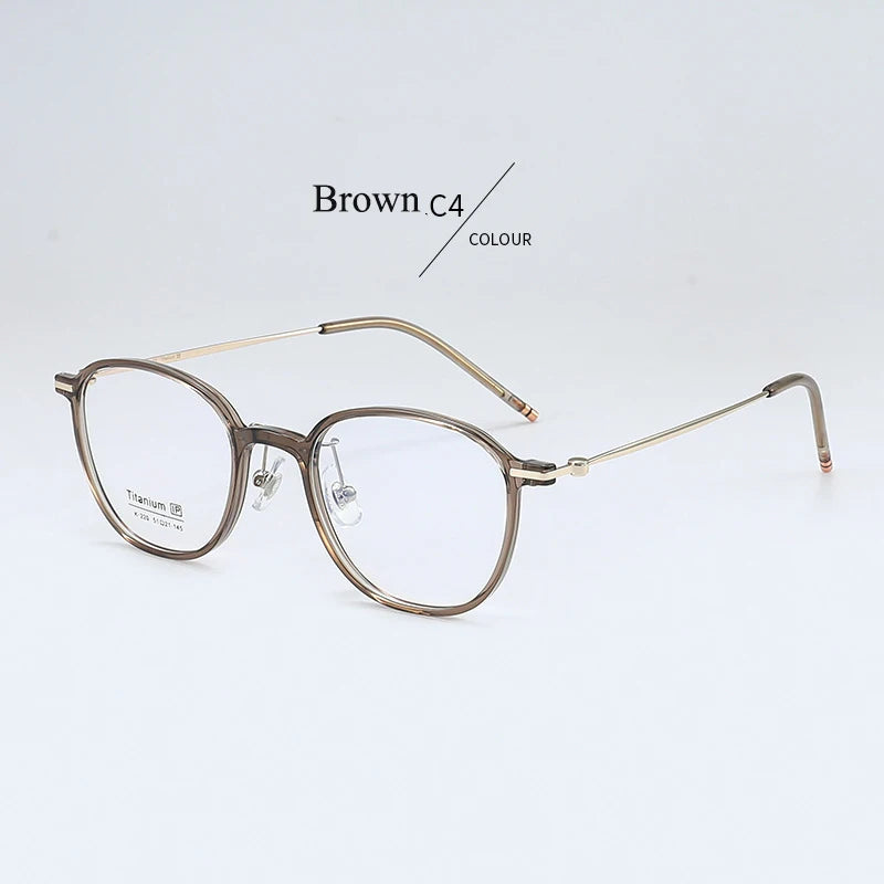 Bclear Women's Full Rim Oval TR90 Titanium Eyeglasses Frame B220 - Lightweight Comfortable Glasses for Work, Reading & Everyday Use