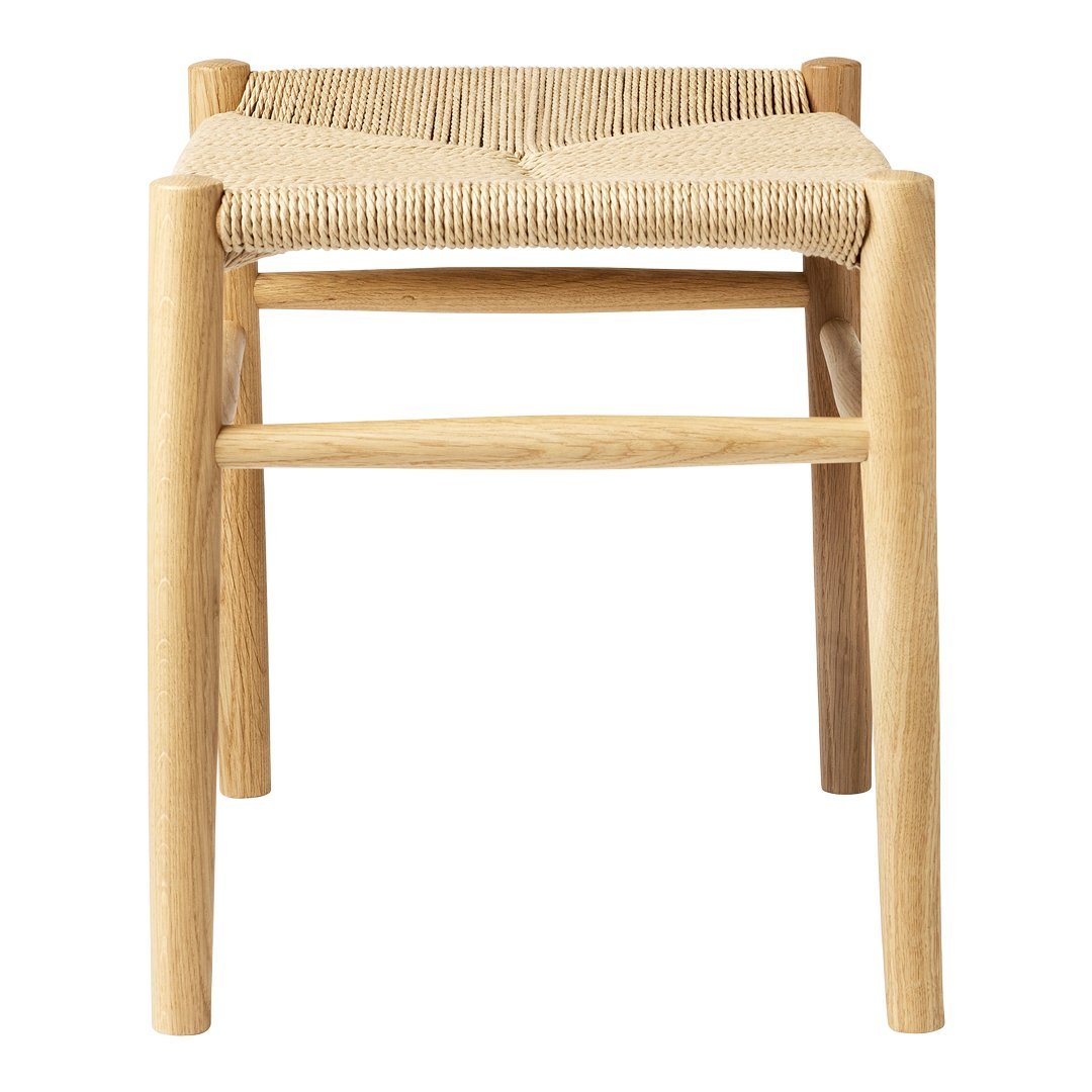 Jorgen Baekmark J83 Stool by FDB Mobler - Modern Scandinavian Bar Stool for Kitchen, Dining & Home Decor - Durable Wooden Stool with Sleek Design