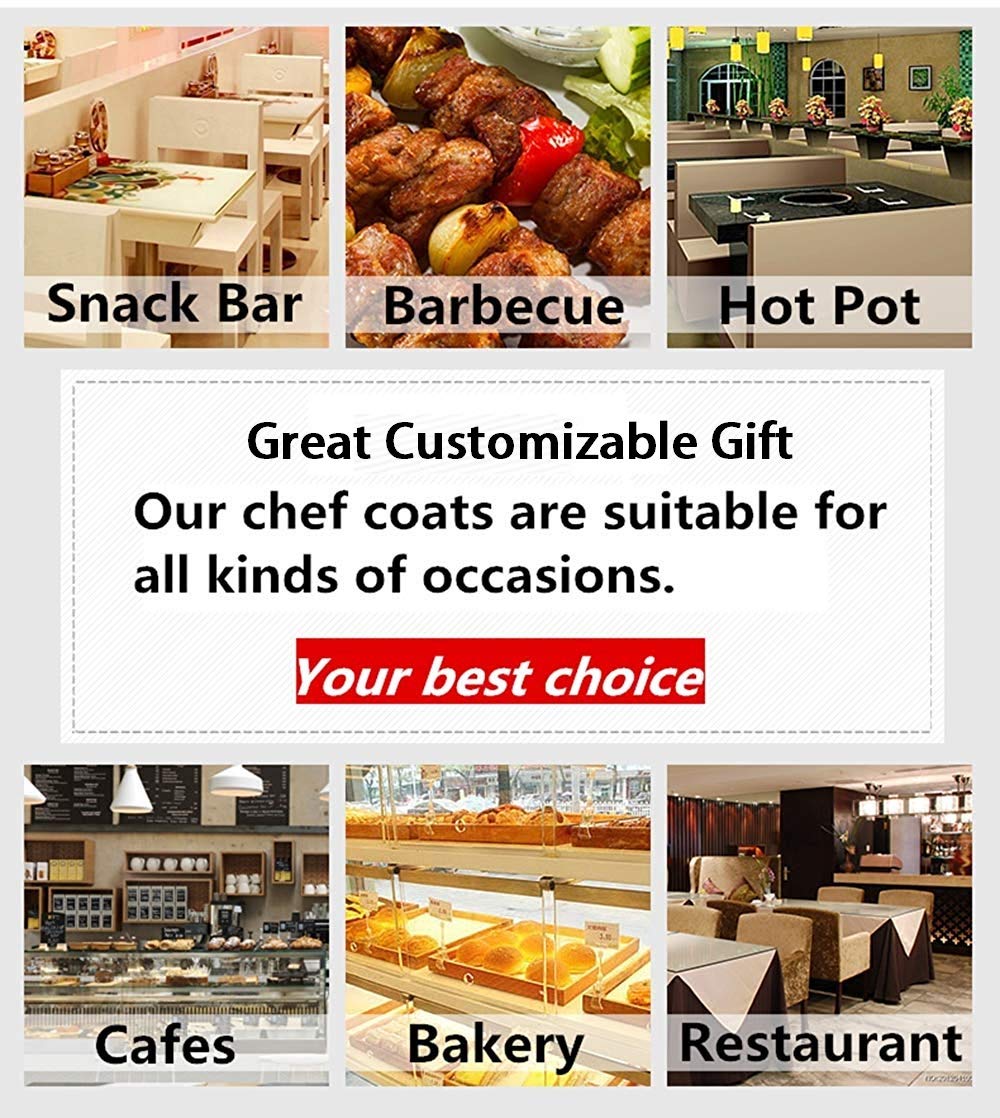 Custom Chef Jacket - Personalized Embroidery for Professional Chefs | Perfect for Restaurants, Hotels & Kitchens | Durable & Stylish Workwear for Culinary Professionals