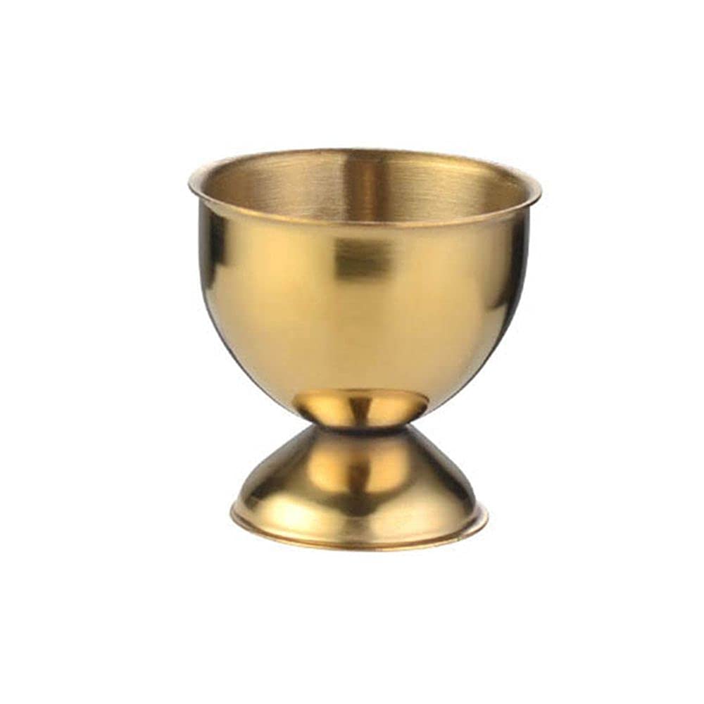 JIUER 1/4Pcs Stainless Steel Egg Cups - Premium Boiled Egg Holders for Breakfast, Kitchen & Dining (Gold) - Perfect for Soft/Hard Boiled Eggs, Avocado Toast & Elegant Table Setting