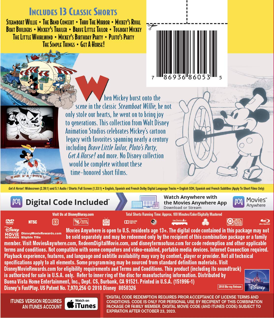 Celebrating Mickey - Disney Classic Home Video Release | Perfect for Family Movie Nights & Disney Fan Collections