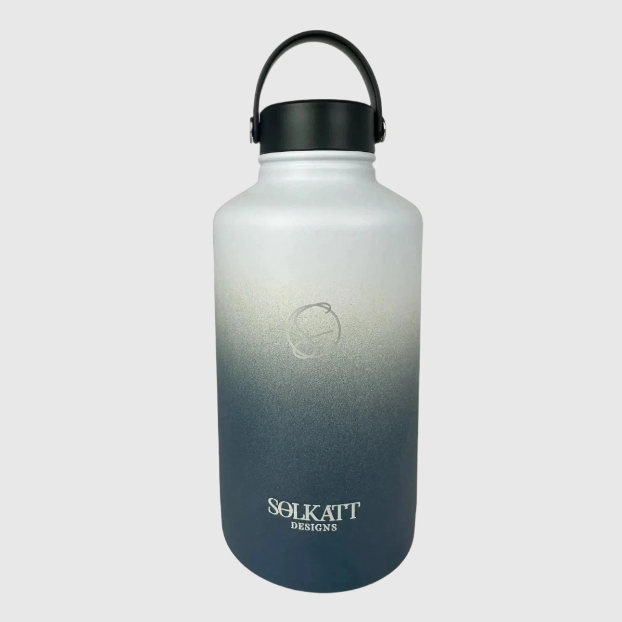 Royal Blue Insulated Stainless Steel Water Bottle 1.9L (64oz) - Keeps Drinks Cold 24Hrs/Hot 12Hrs - Perfect for Gym, Hiking, Camping & Outdoor Activities