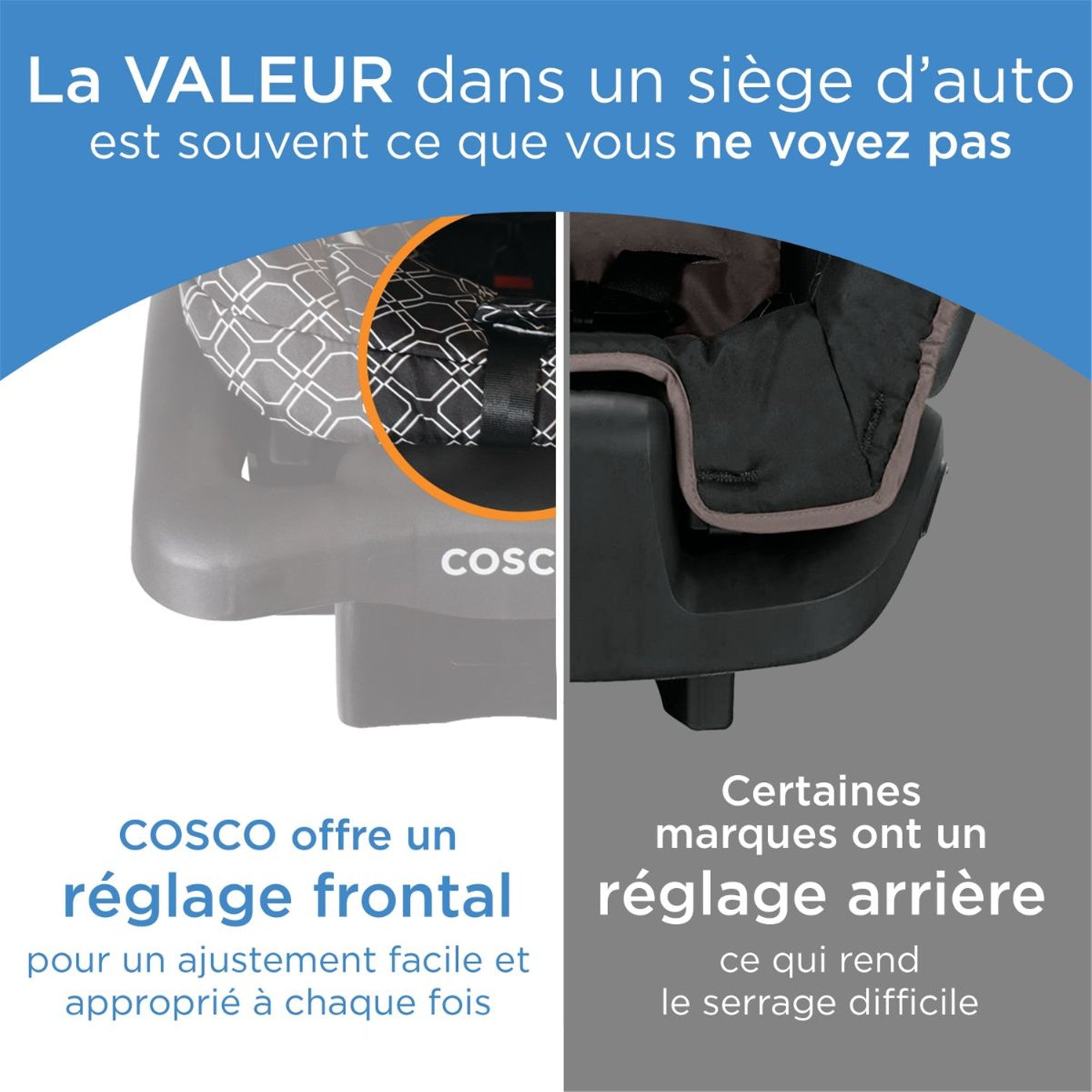 Cosco Light N Comfy Infant Car Seat - Ultra Lightweight & Comfortable Baby Car Seat for Safe Travel | Perfect for Newborns, Infants & Toddlers | Ideal for Cars, SUVs & Airplanes
